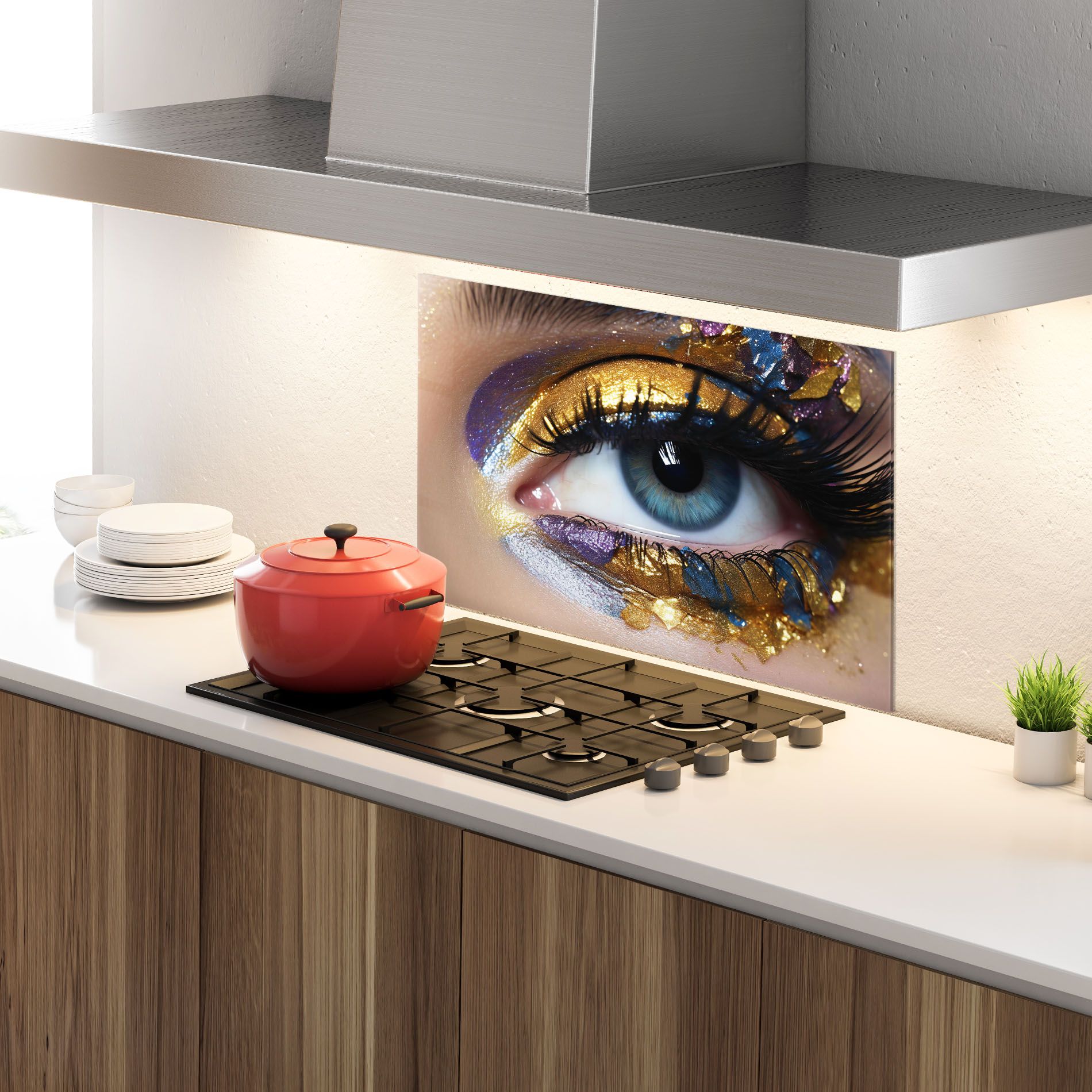 Golden Purple Make Up mockup 4