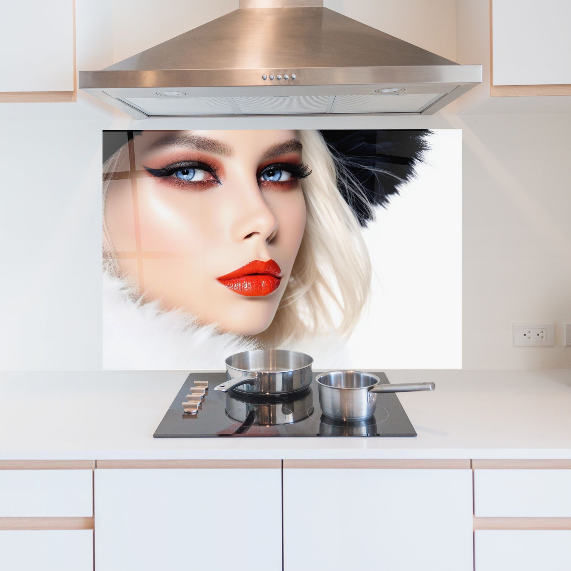 White Hair Makeup mockup 5