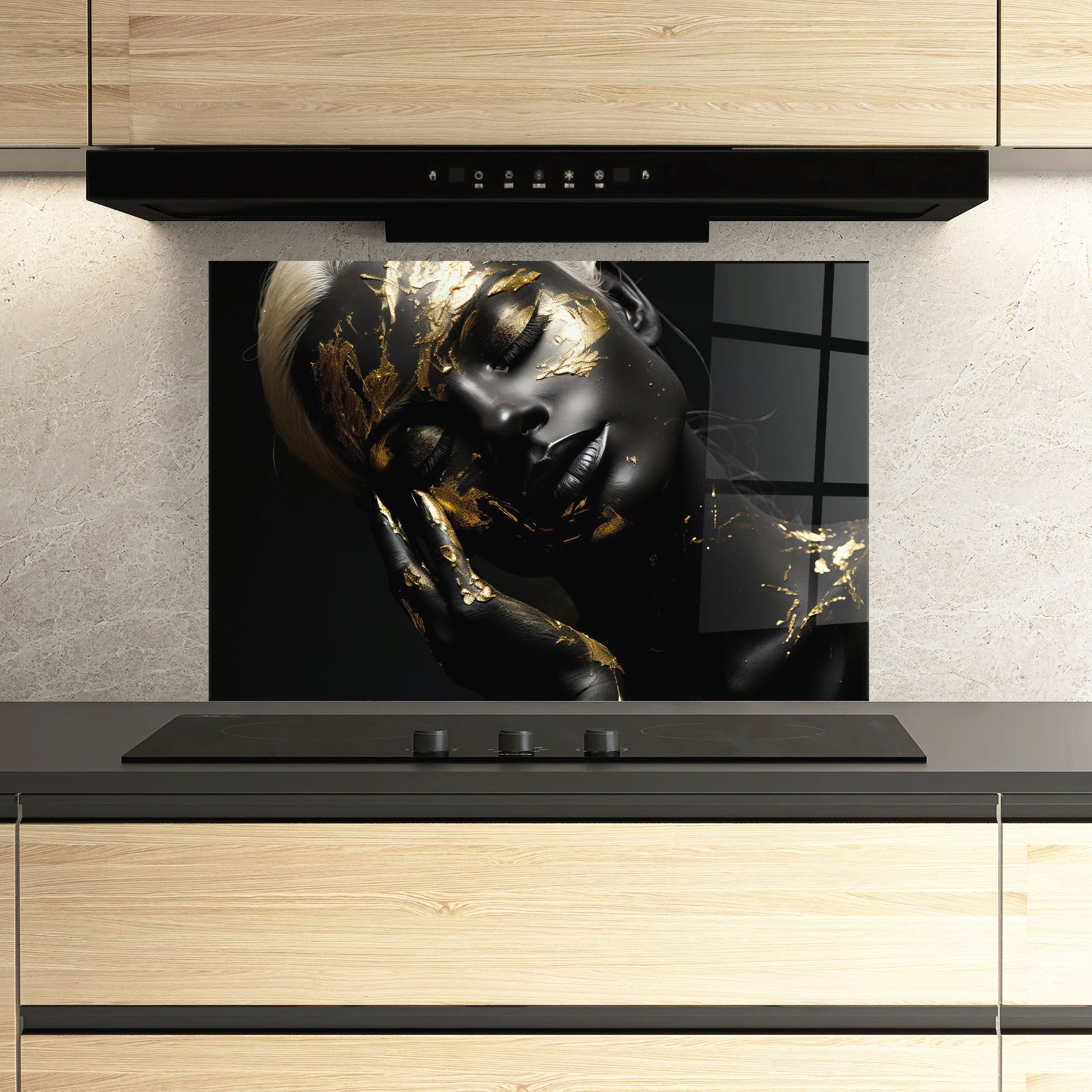 Gold Makeup On Black mockup 3