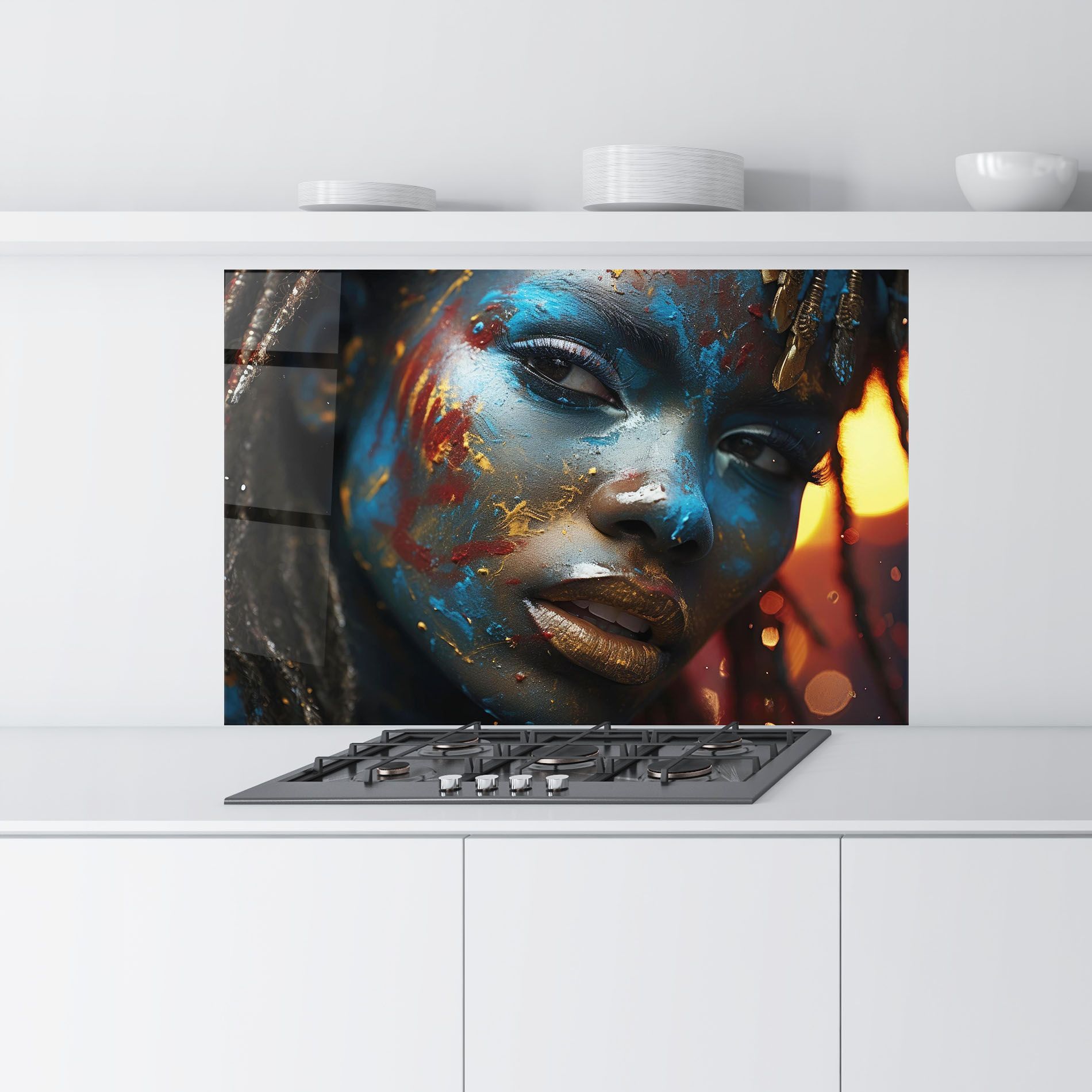 Blue Paint Woman mockup 9
