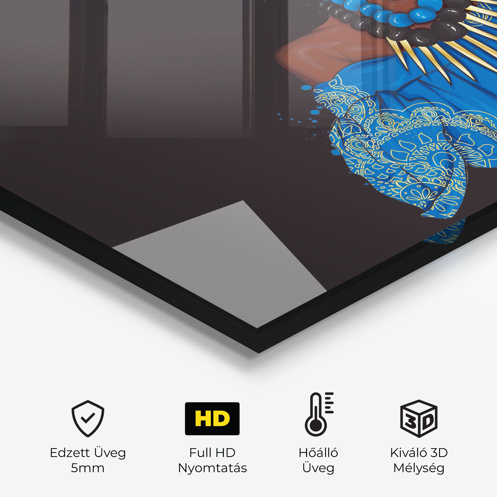 Blue African Outfit mockup 2