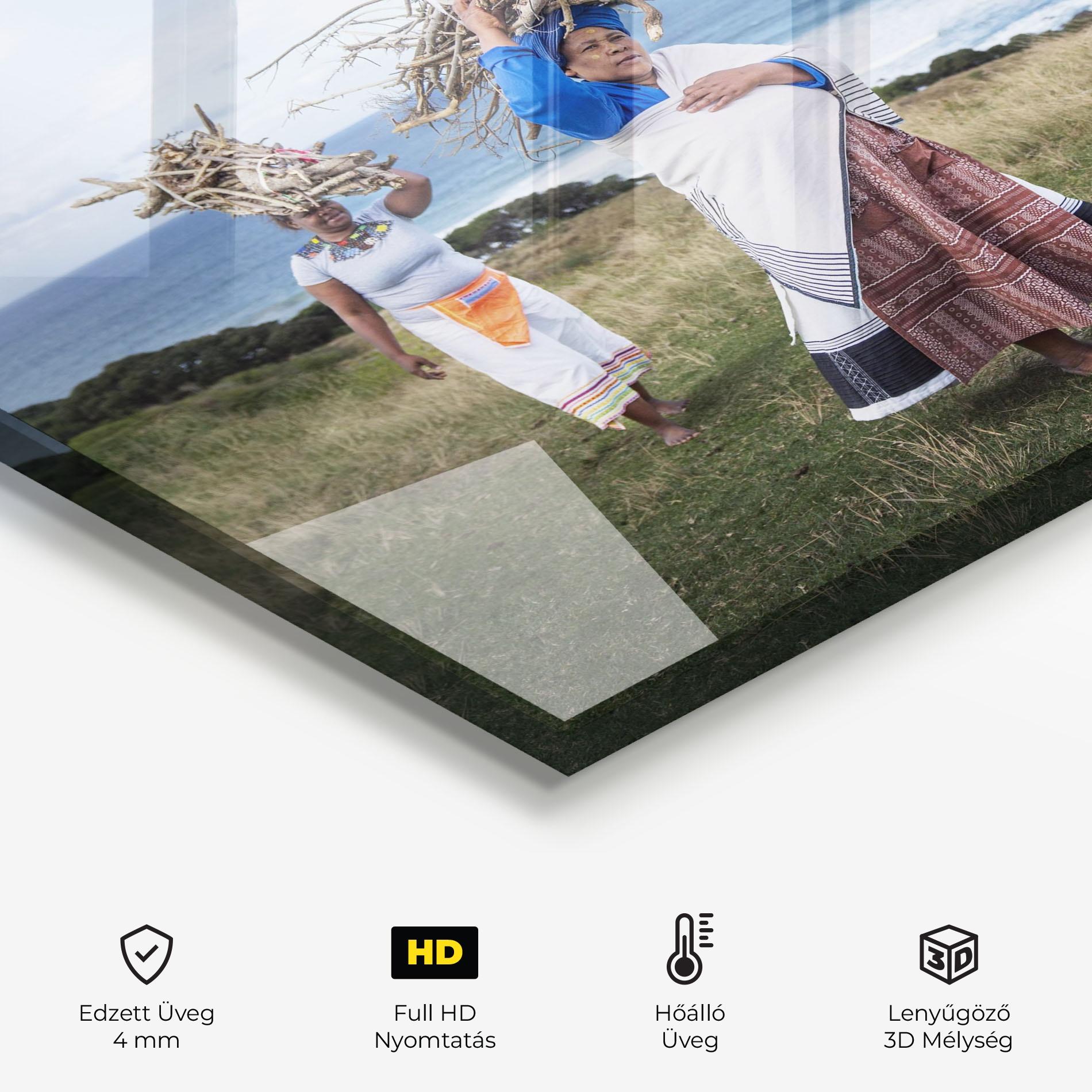 Konyhai üveg hátfal Indigenous People mockup 2