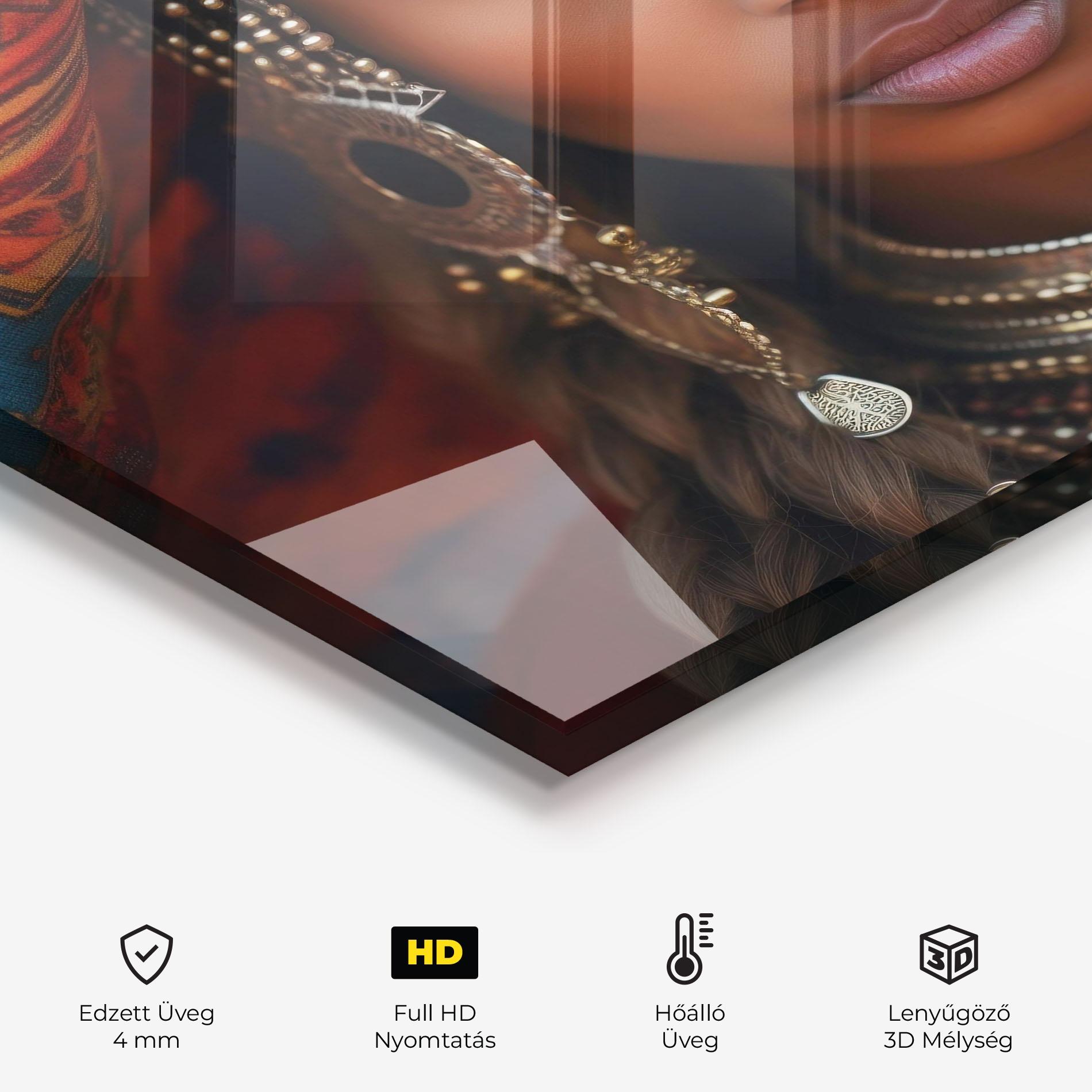 Konyhai üveg hátfal Unique Smokey Eyes mockup 2