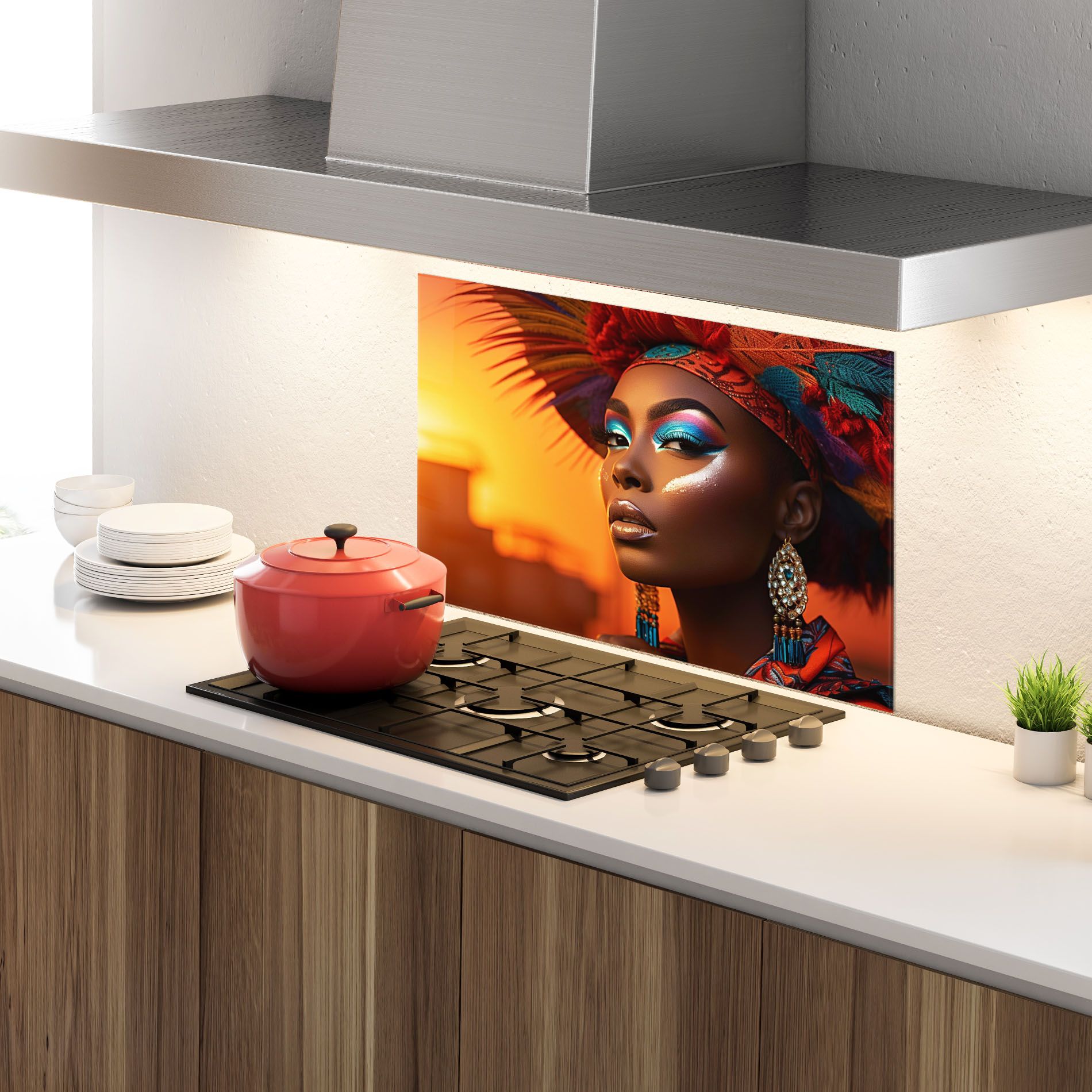 Elaborate Makeup Woman mockup 4