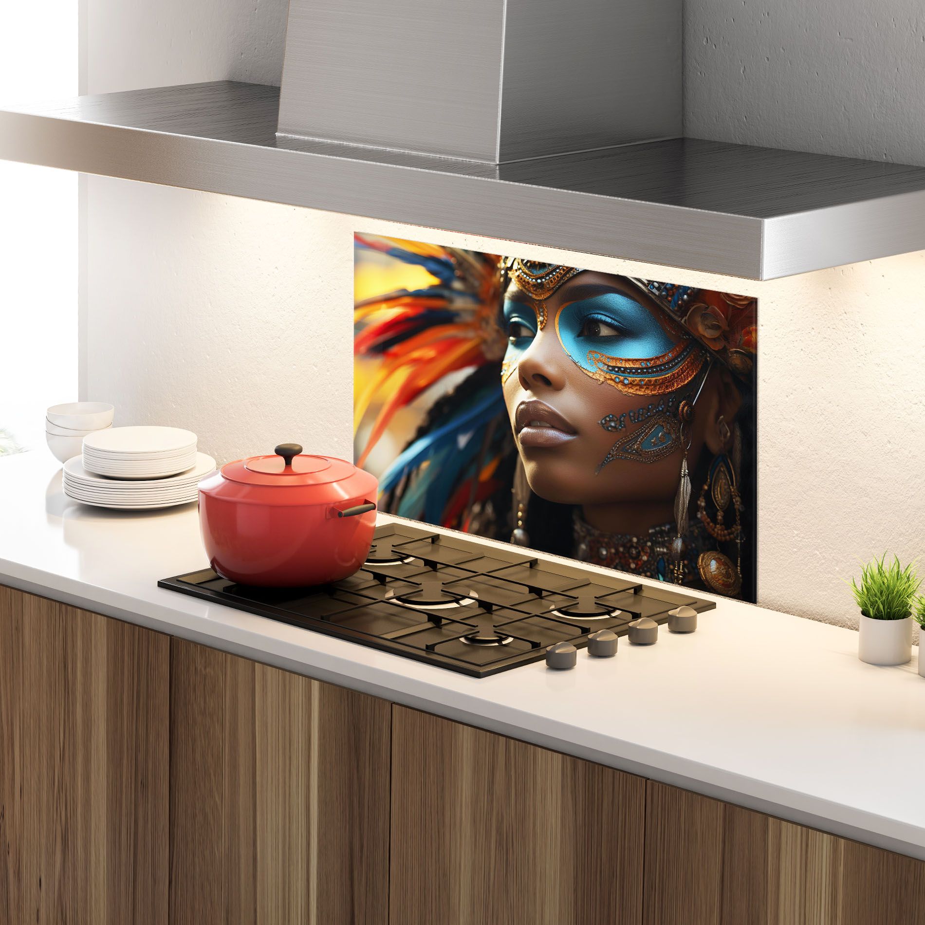 Traditional Feathers Clothing mockup 4