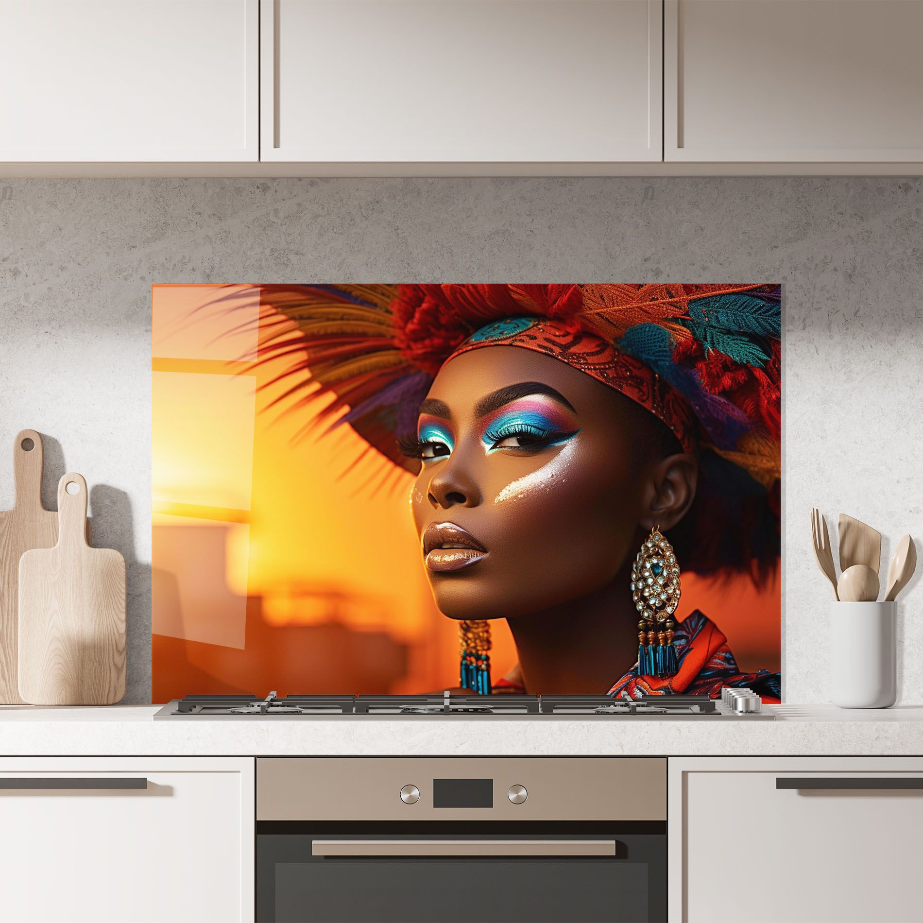 Elaborate Makeup Woman mockup 7