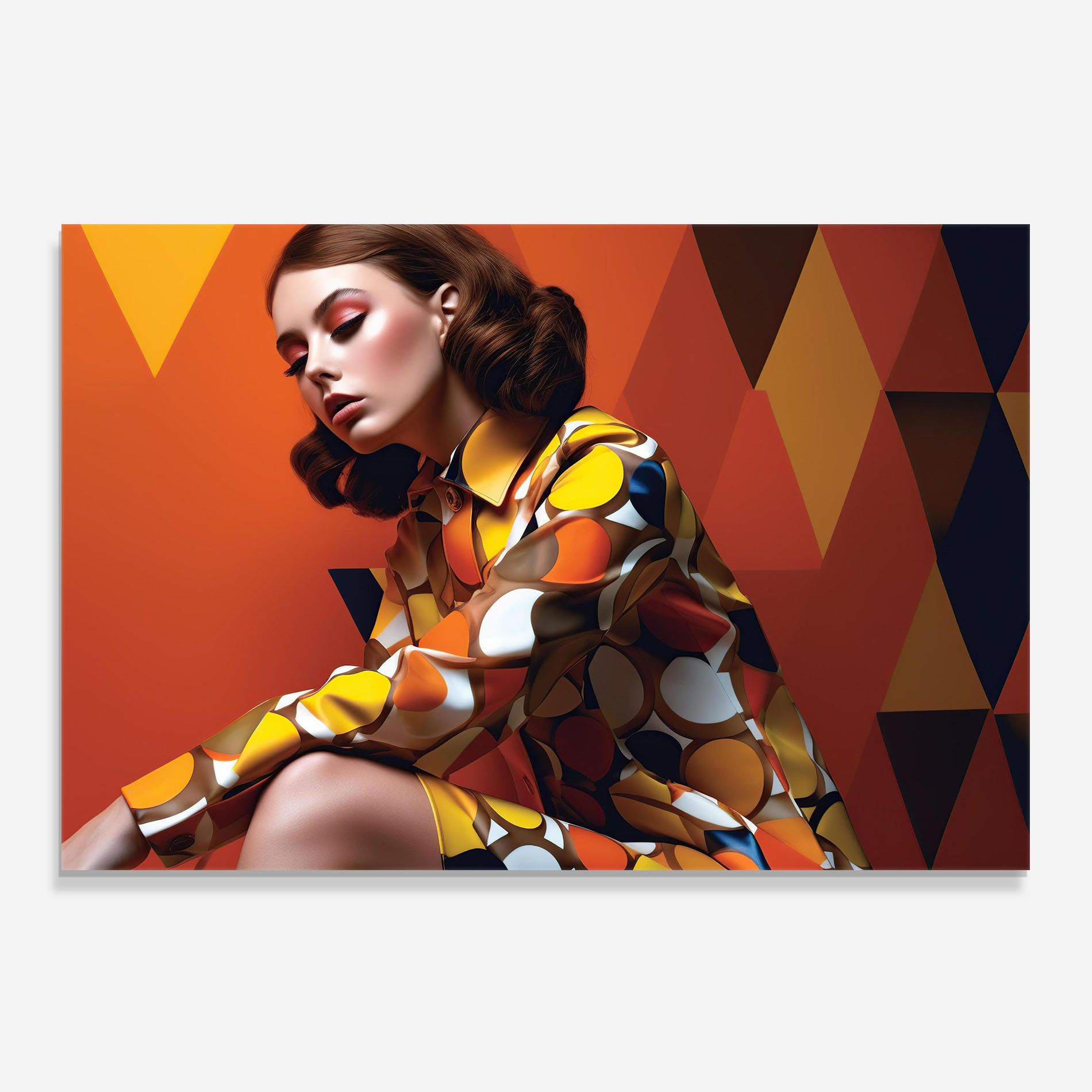 Orange Fashion Design mockup 0