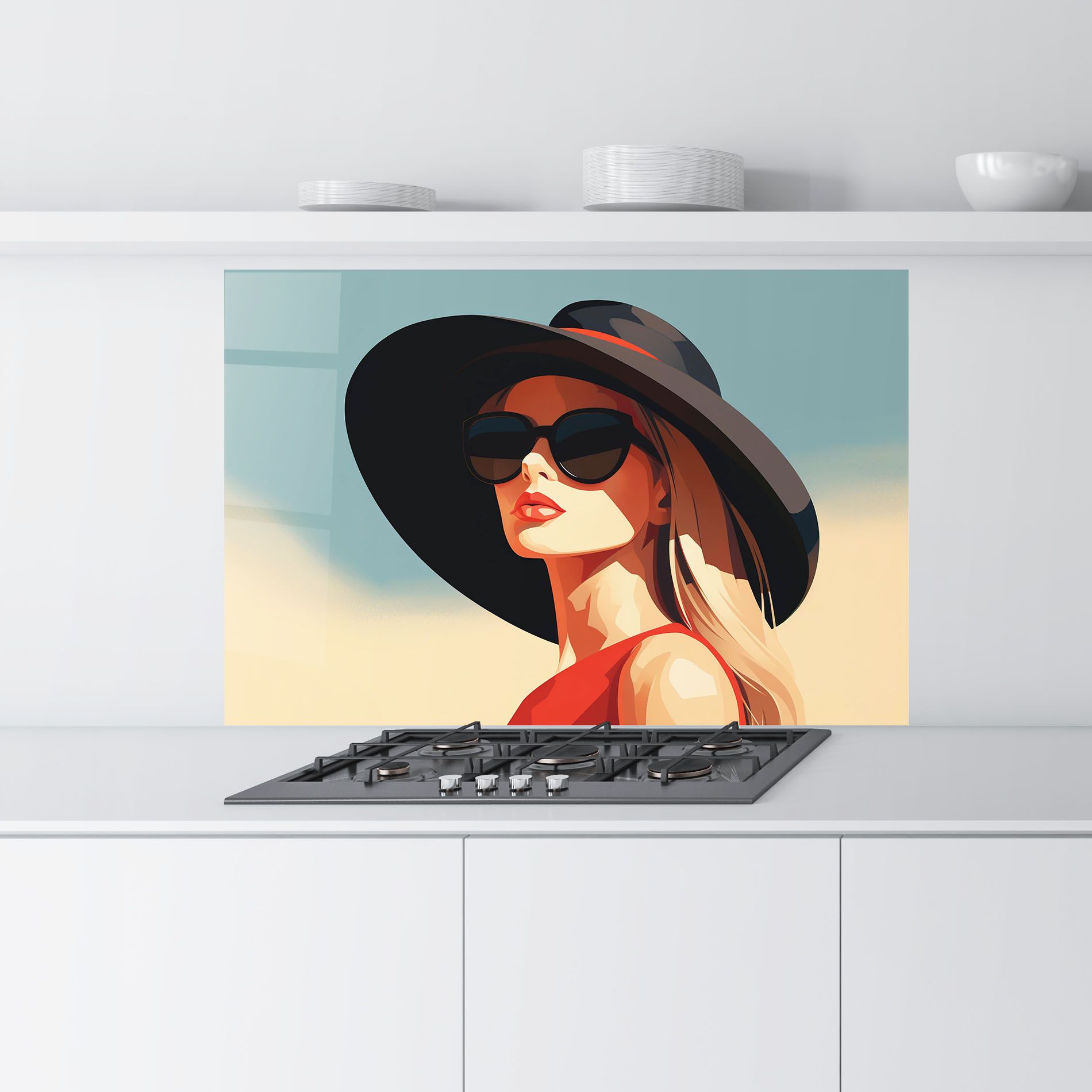 Caucasian Glamor Model mockup 9