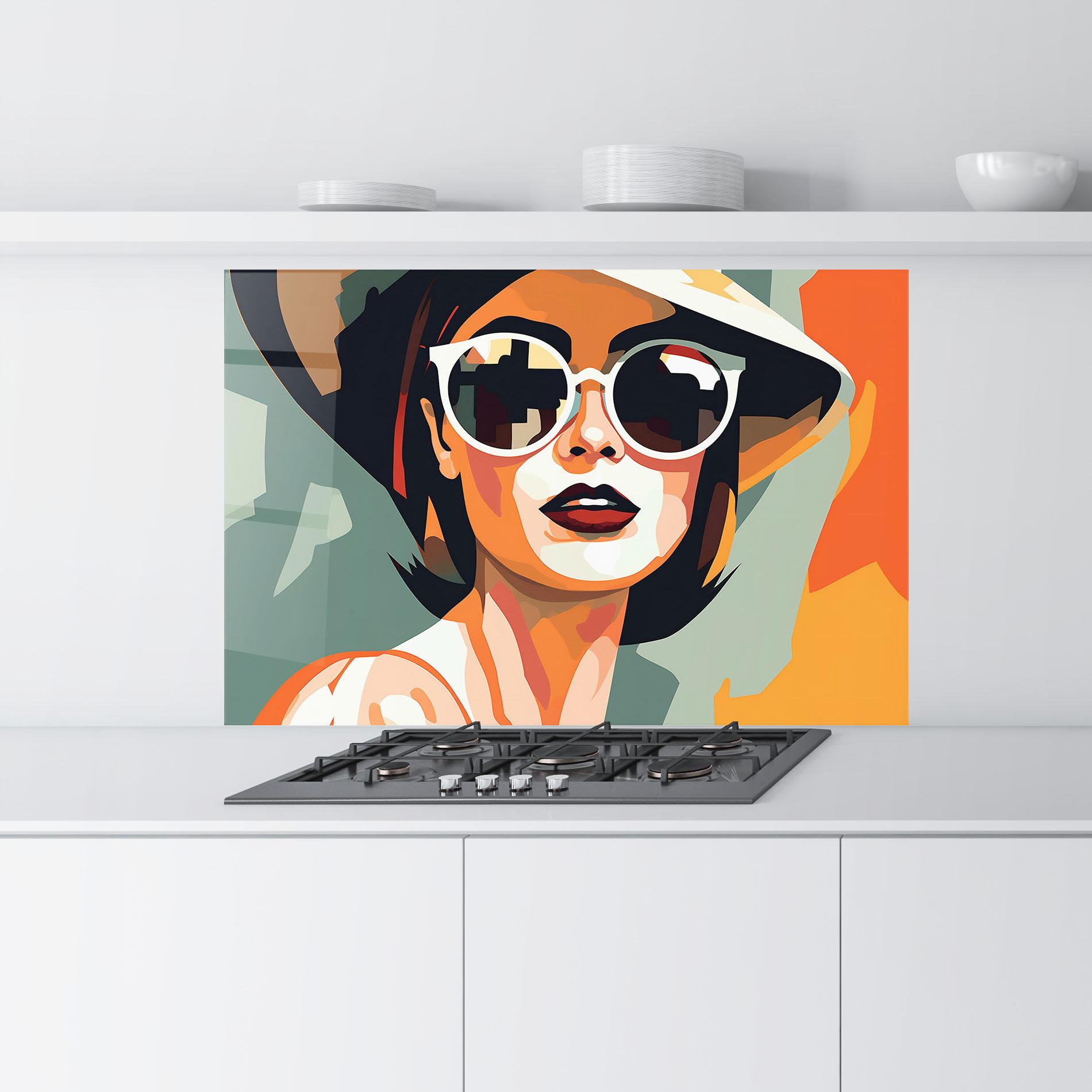 Konyhai üveg hátfal Modern Design Style mockup 9