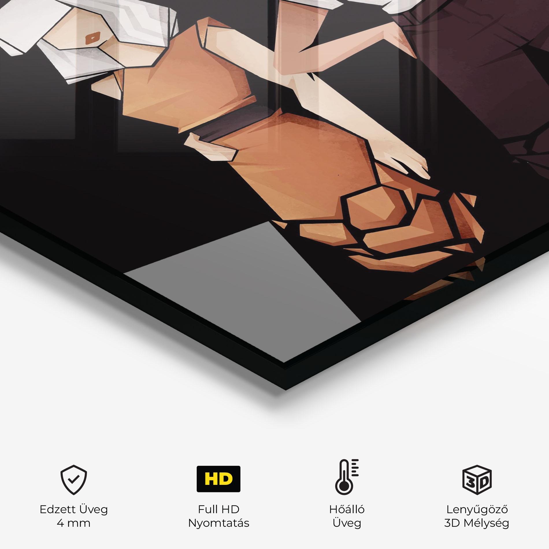 Konyhai üveg hátfal Bussines Women mockup 2