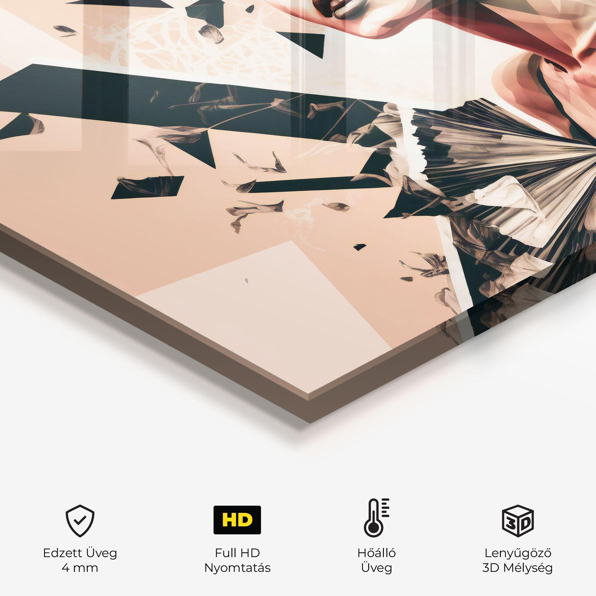 Konyhai üveg hátfal Fashionista Design mockup 2