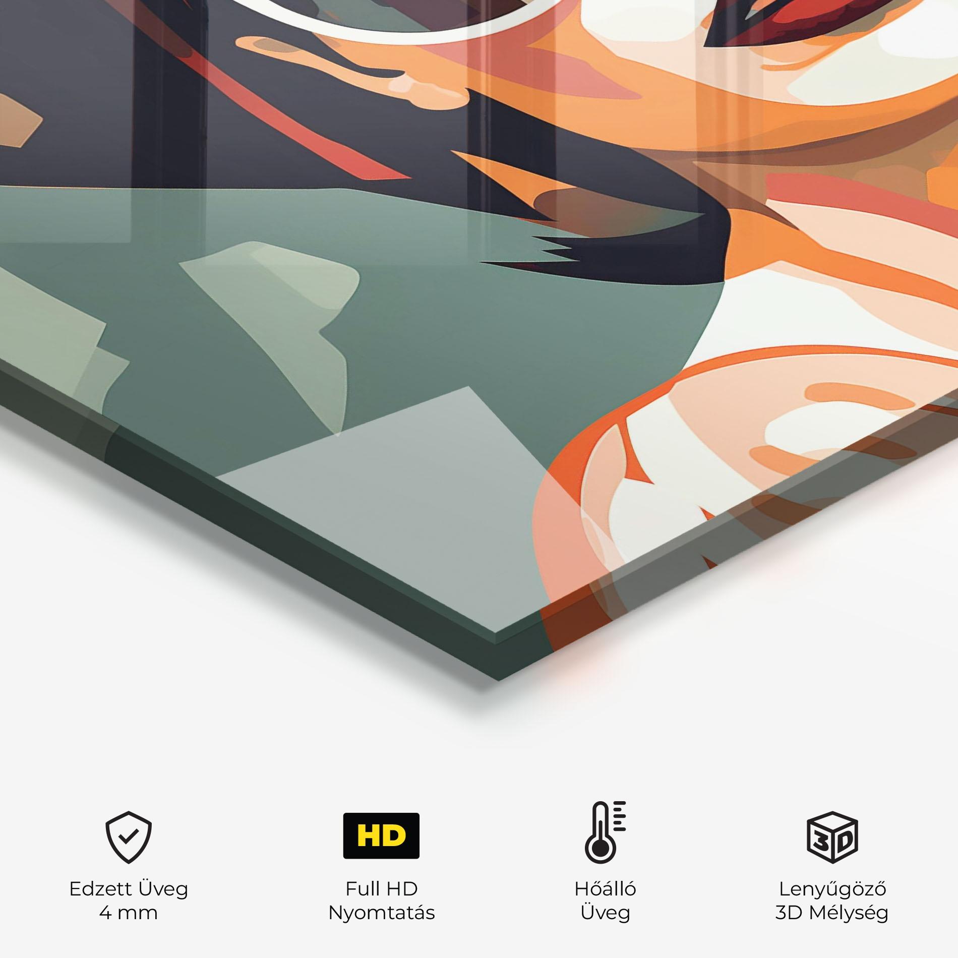 Konyhai üveg hátfal Modern Design Style mockup 2