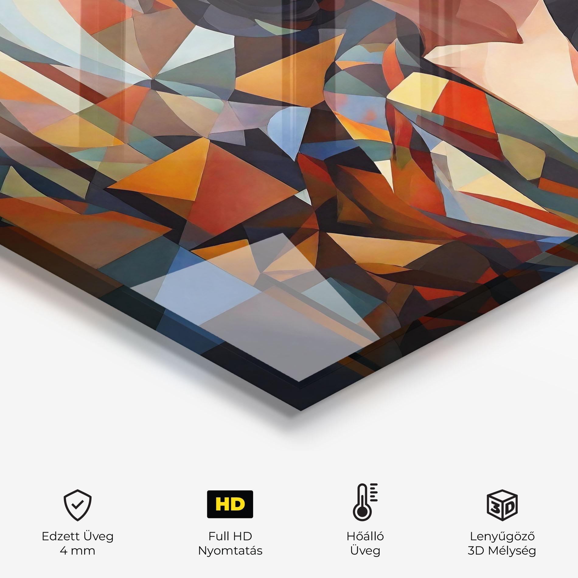 Konyhai üveg hátfal Young Asian Woman mockup 2