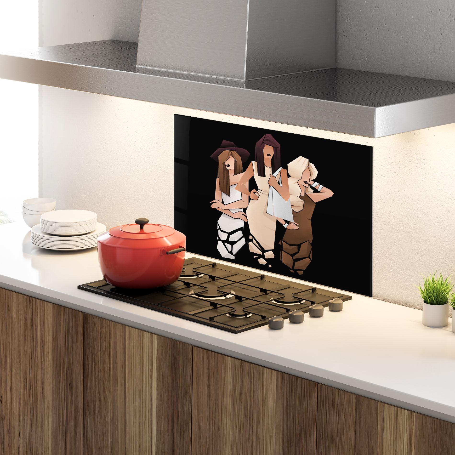 Konyhai üveg hátfal Best Friends mockup 4