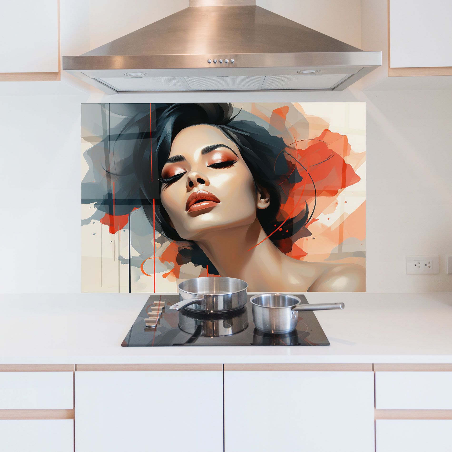 Pretty Woman On Red mockup 5