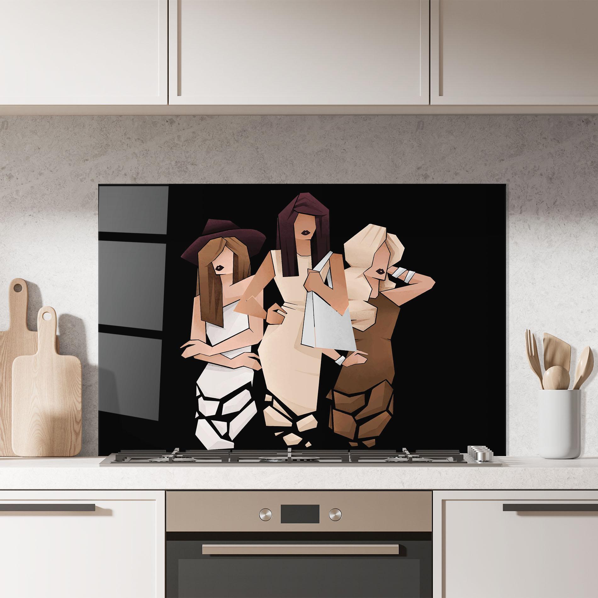 Konyhai üveg hátfal Best Friends mockup 7