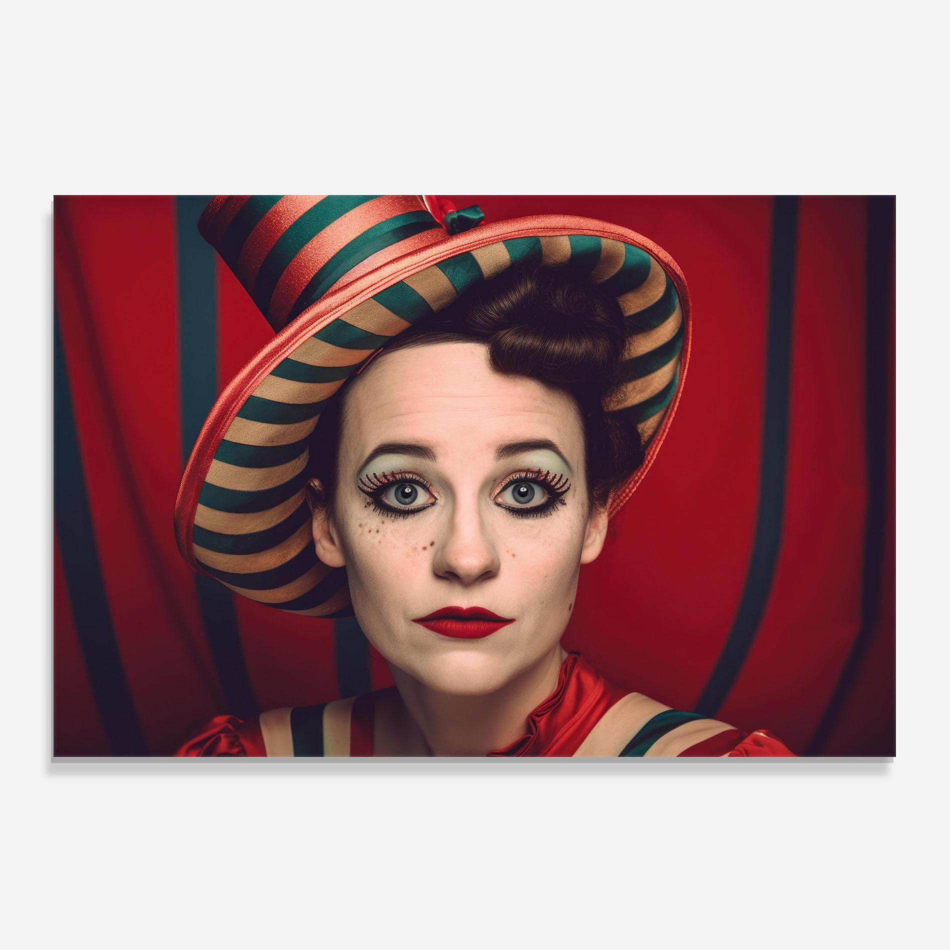 Konyhai üveg hátfal Carnival Vintage Portrait mockup 0