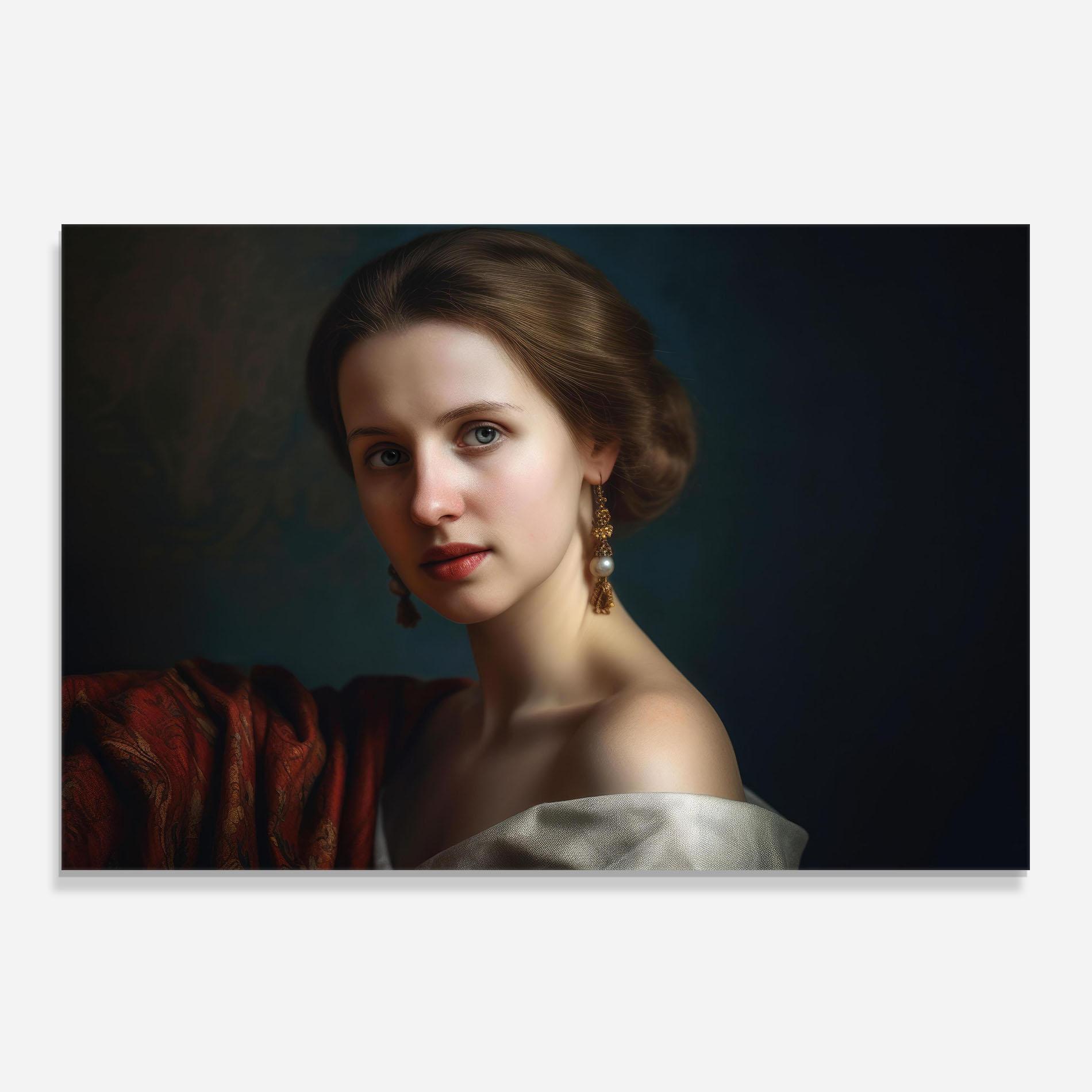 Konyhai üveg hátfal Classical Painting mockup 0