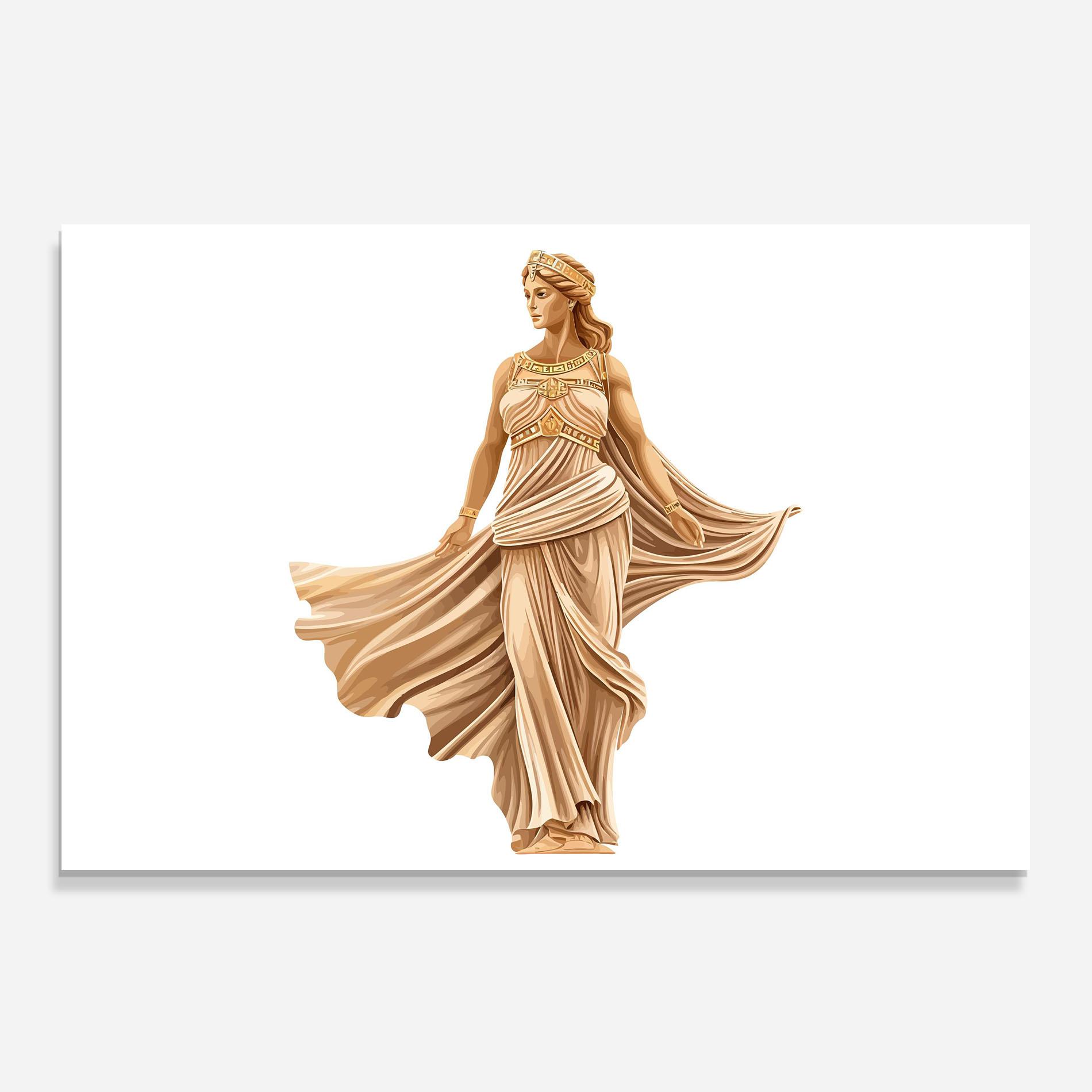 Konyhai üveg hátfal Gold Statue mockup 0
