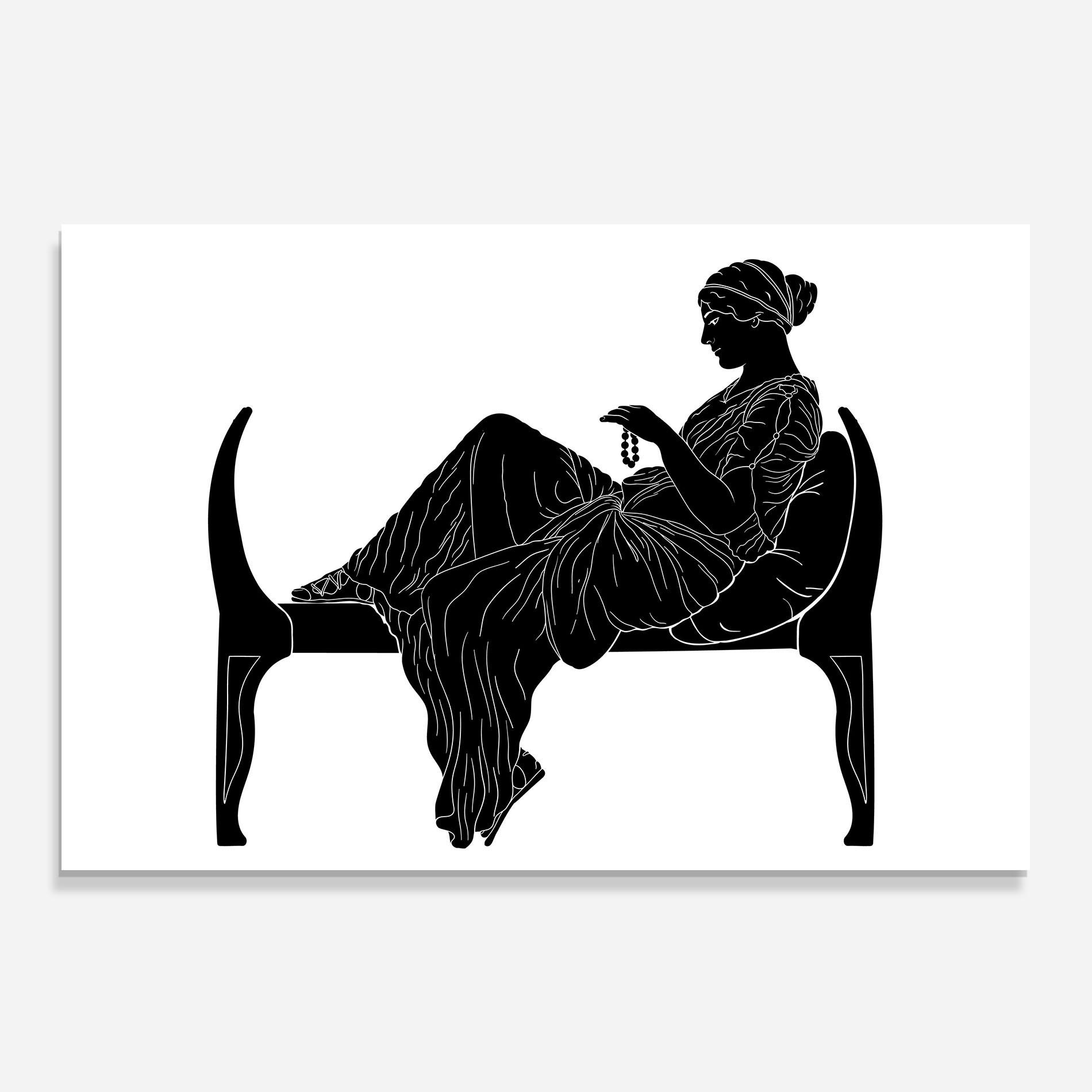 Konyhai üveg hátfal Statue Pearls mockup 0