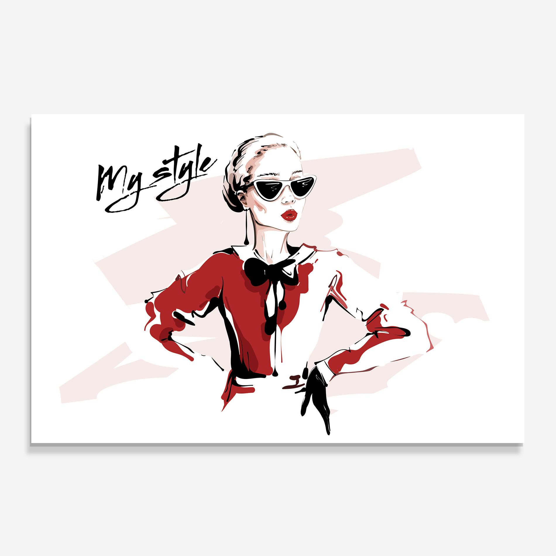 Konyhai üveg hátfal Vintage My Style mockup 0