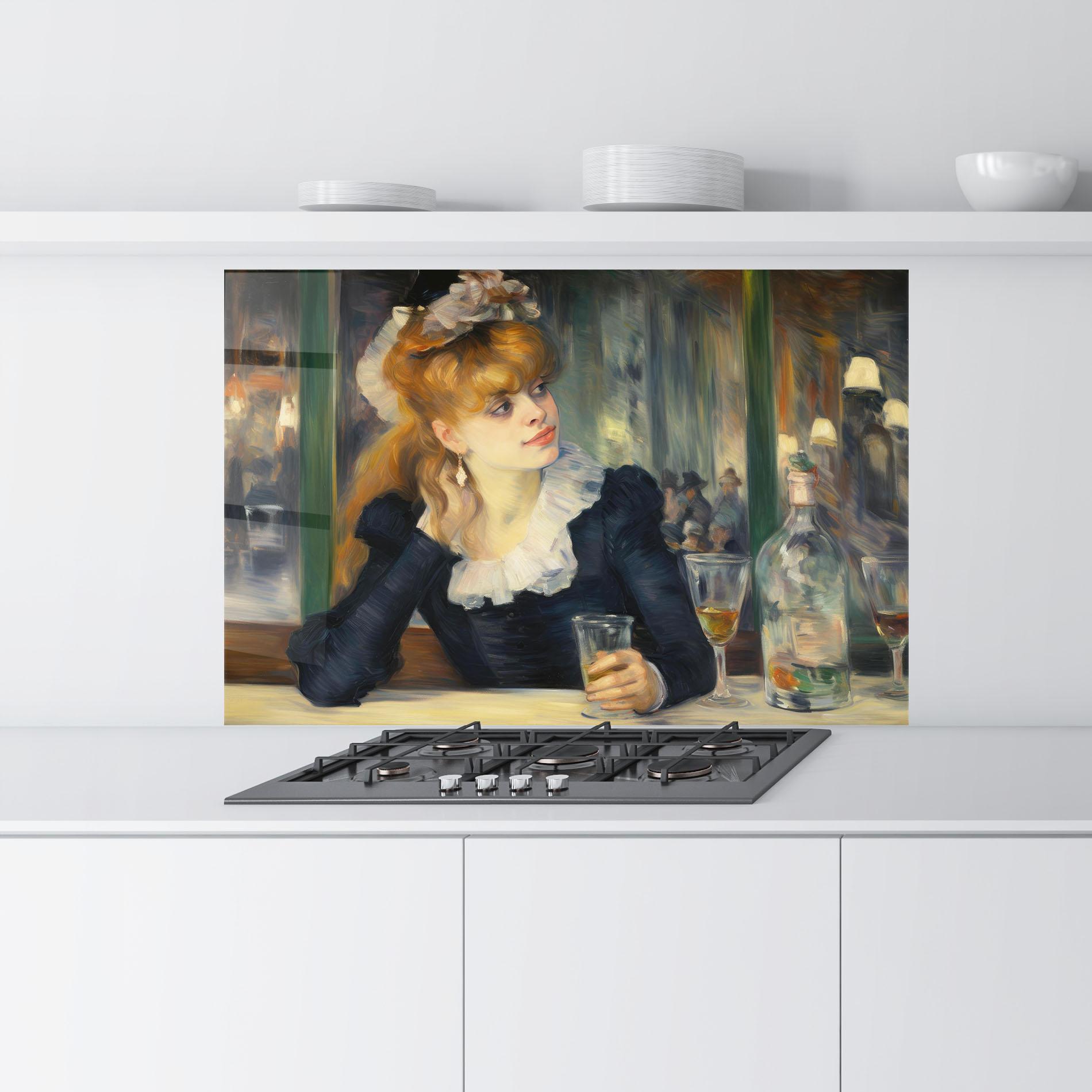 Konyhai üveg hátfal Elegant Vintage Fashion mockup 9