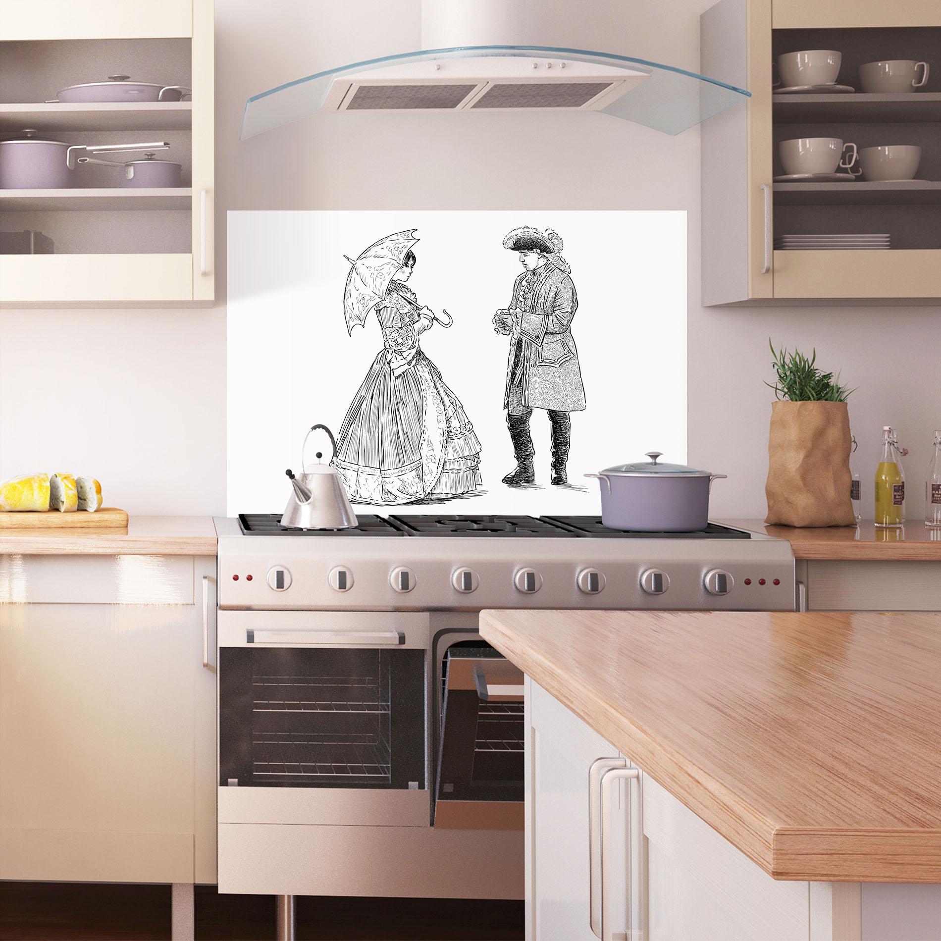 Konyhai üveg hátfal Century Couple mockup 1