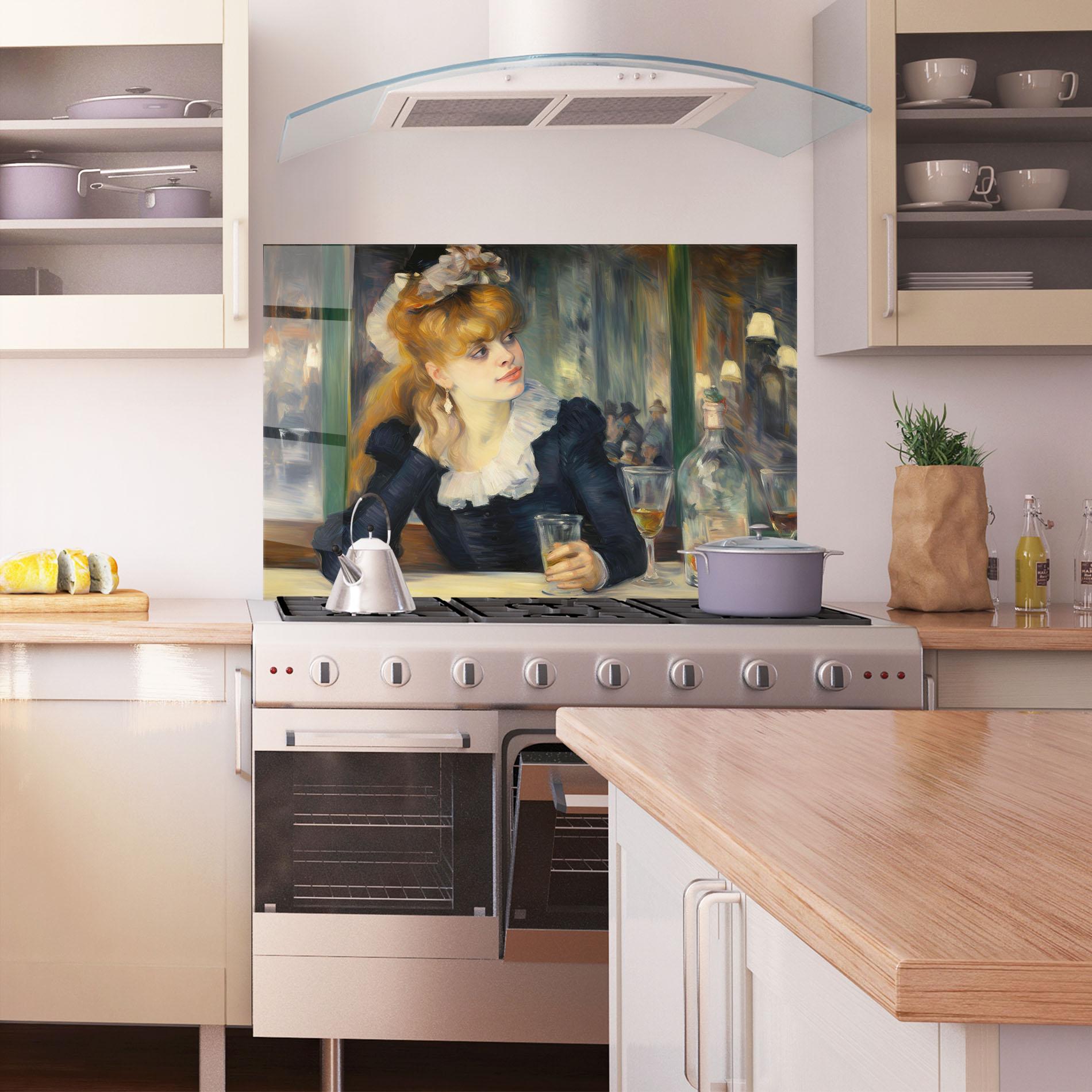 Konyhai üveg hátfal Elegant Vintage Fashion mockup 1