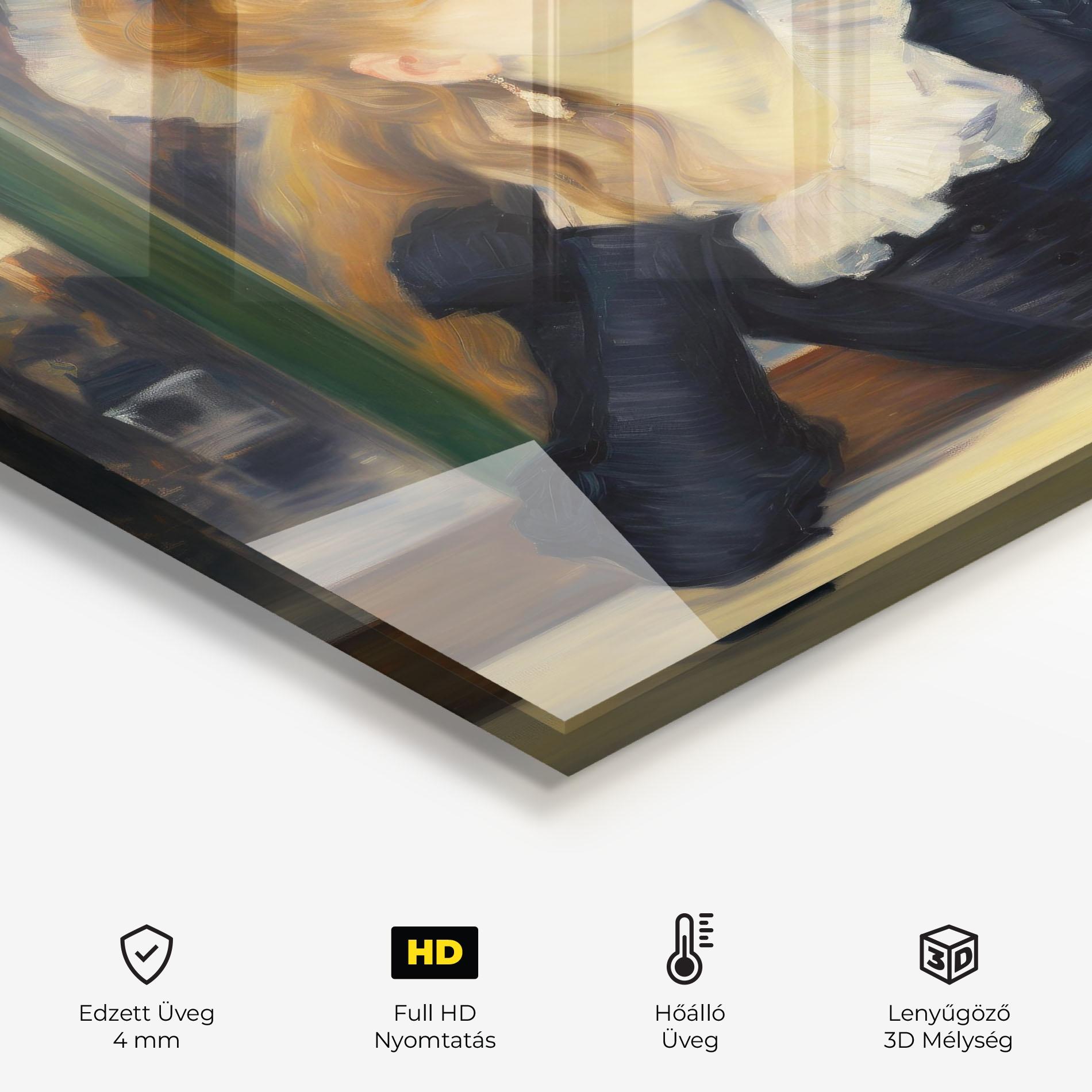 Konyhai üveg hátfal Elegant Vintage Fashion mockup 2