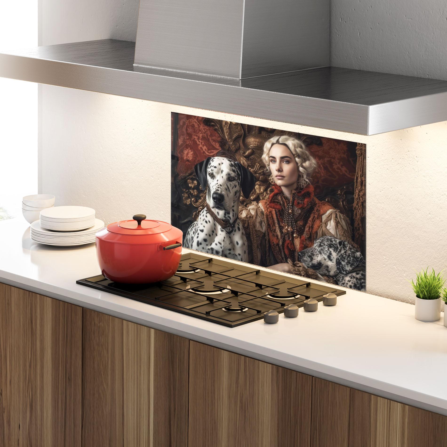 Konyhai üveg hátfal Queen Fashion mockup 4