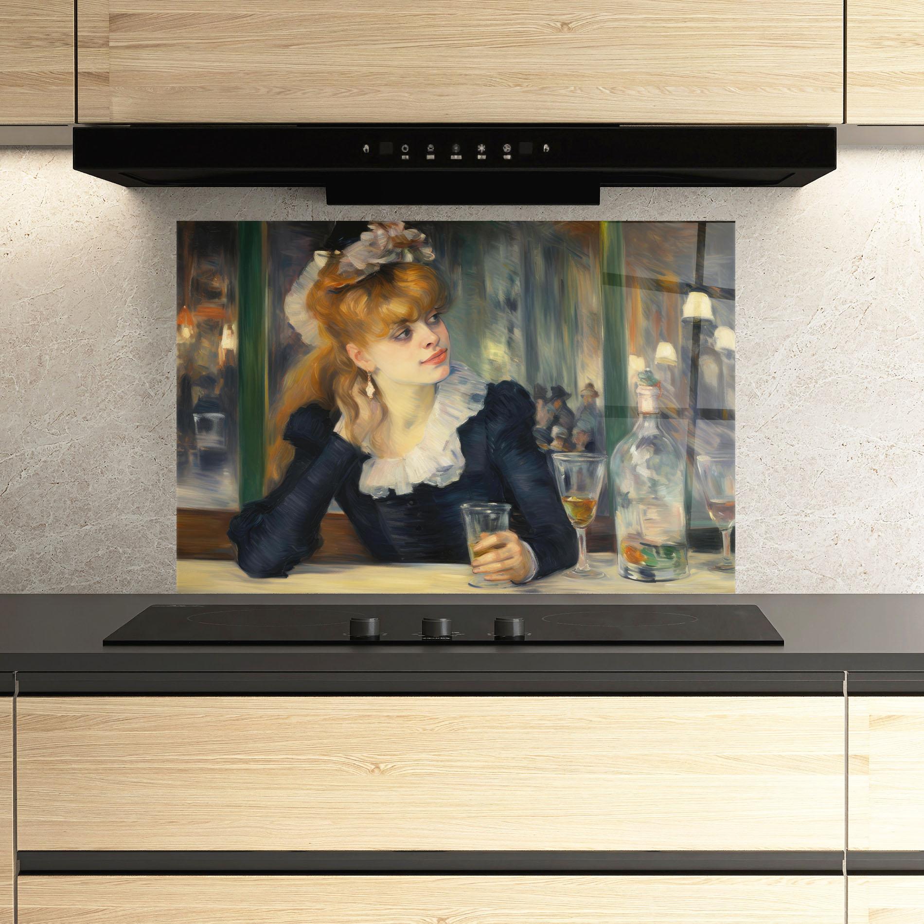 Konyhai üveg hátfal Elegant Vintage Fashion mockup 3