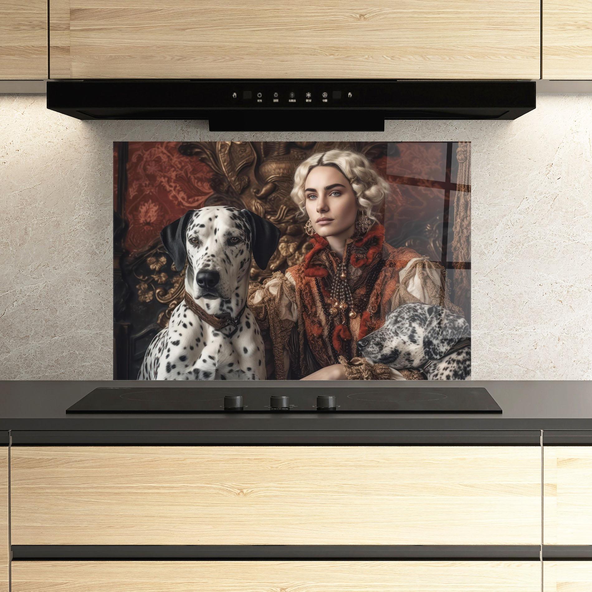 Konyhai üveg hátfal Queen Fashion mockup 3