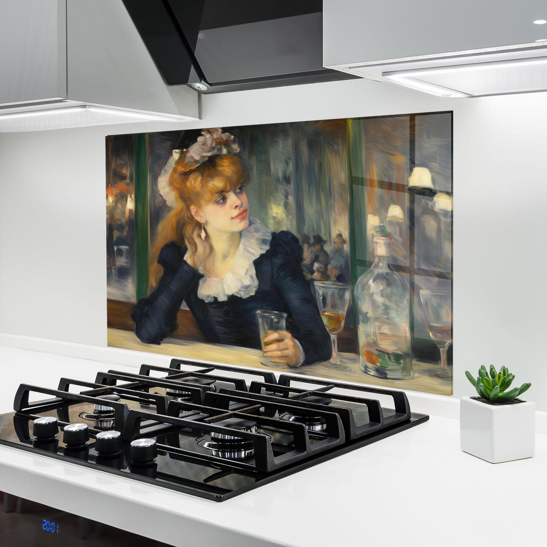 Konyhai üveg hátfal Elegant Vintage Fashion mockup 6