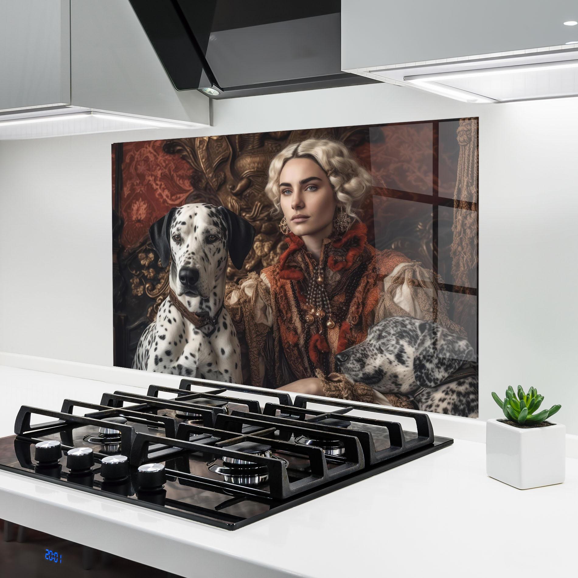 Konyhai üveg hátfal Queen Fashion mockup 6