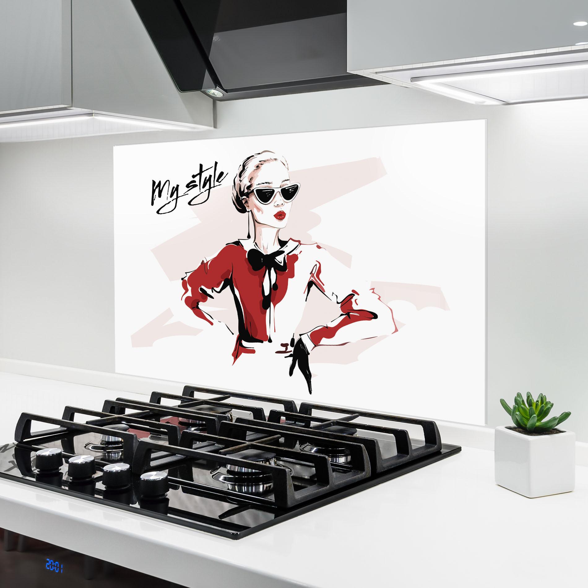 Konyhai üveg hátfal Vintage My Style mockup 6