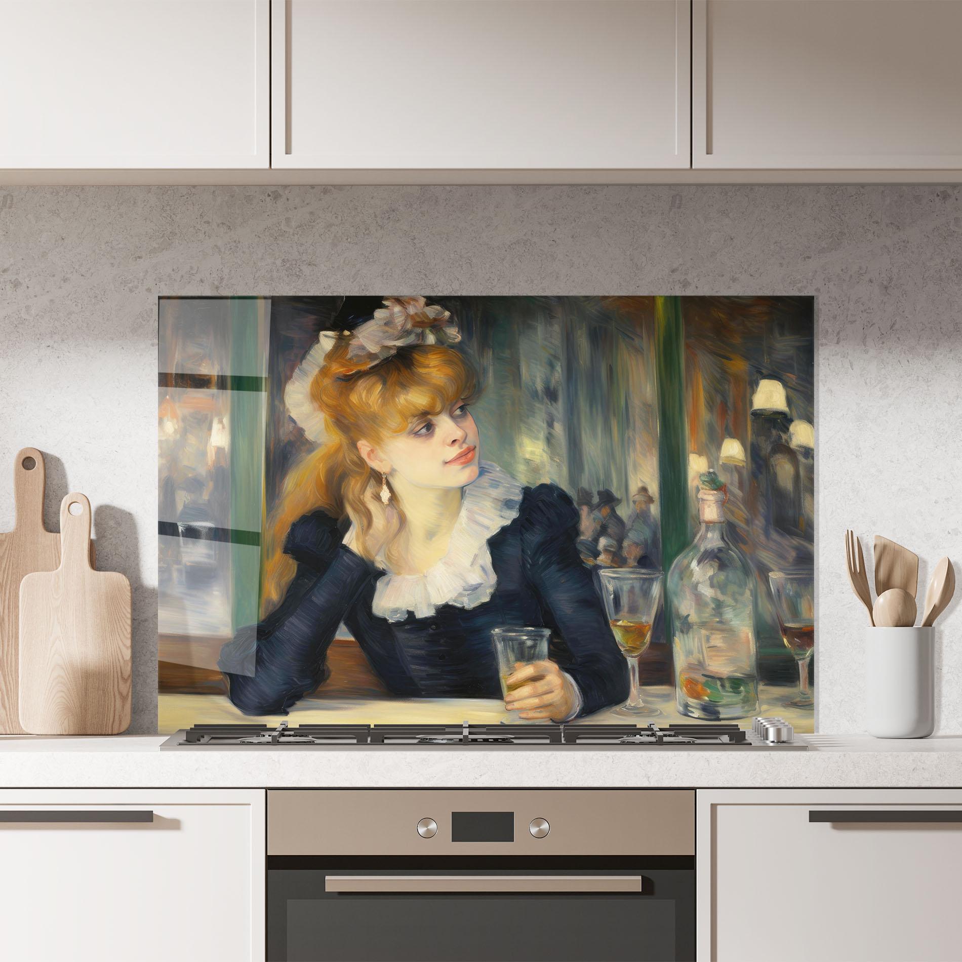 Konyhai üveg hátfal Elegant Vintage Fashion mockup 7