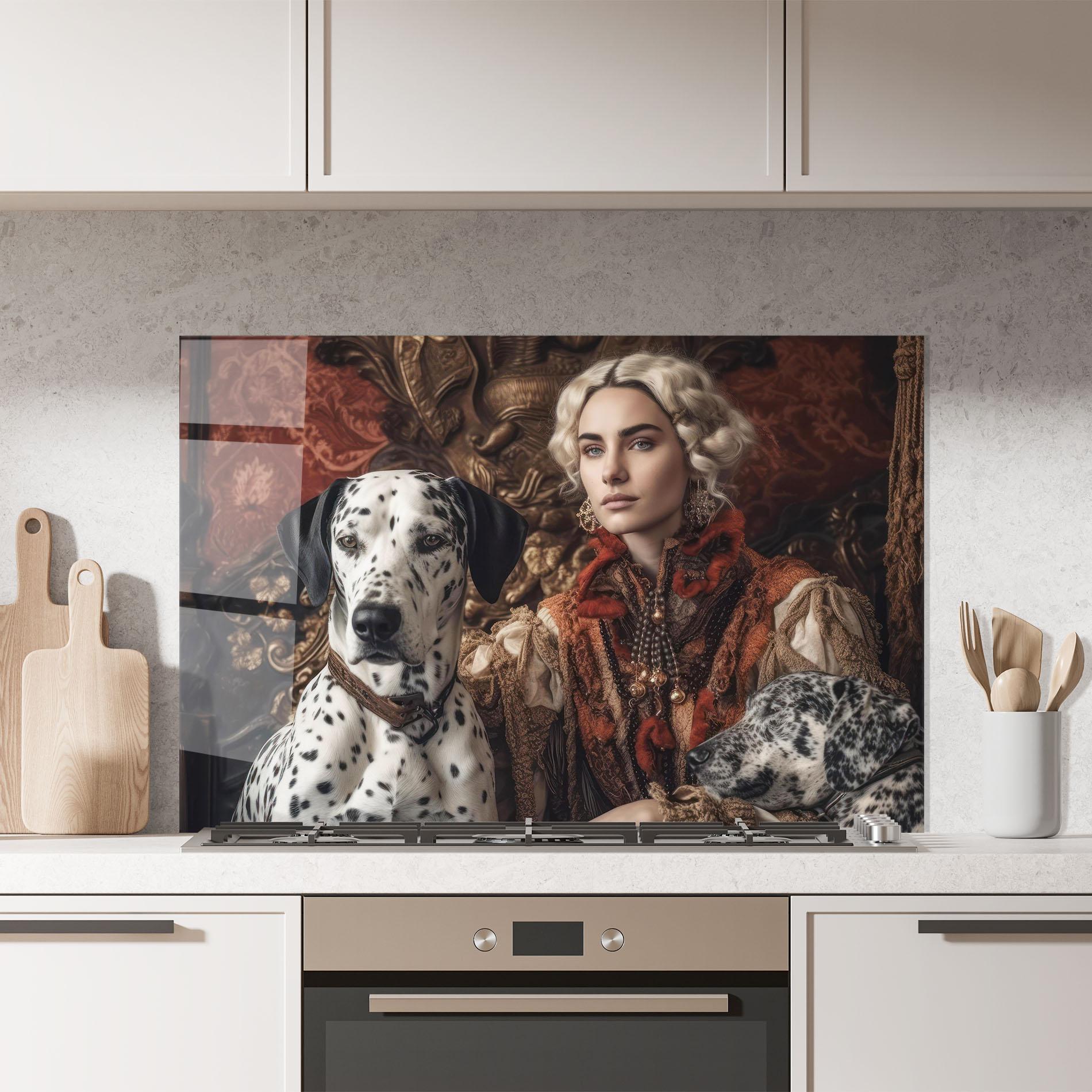 Konyhai üveg hátfal Queen Fashion mockup 7