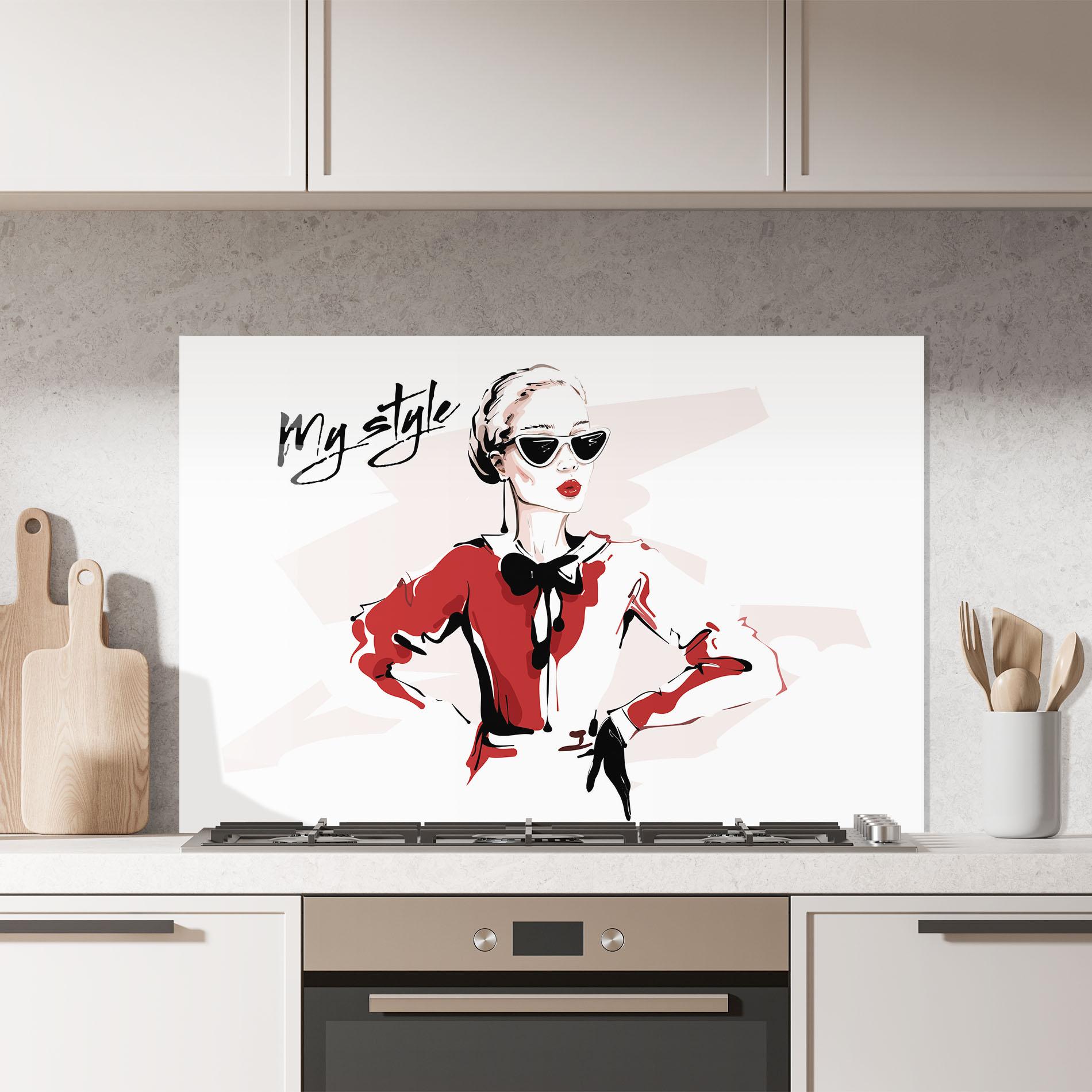 Konyhai üveg hátfal Vintage My Style mockup 7