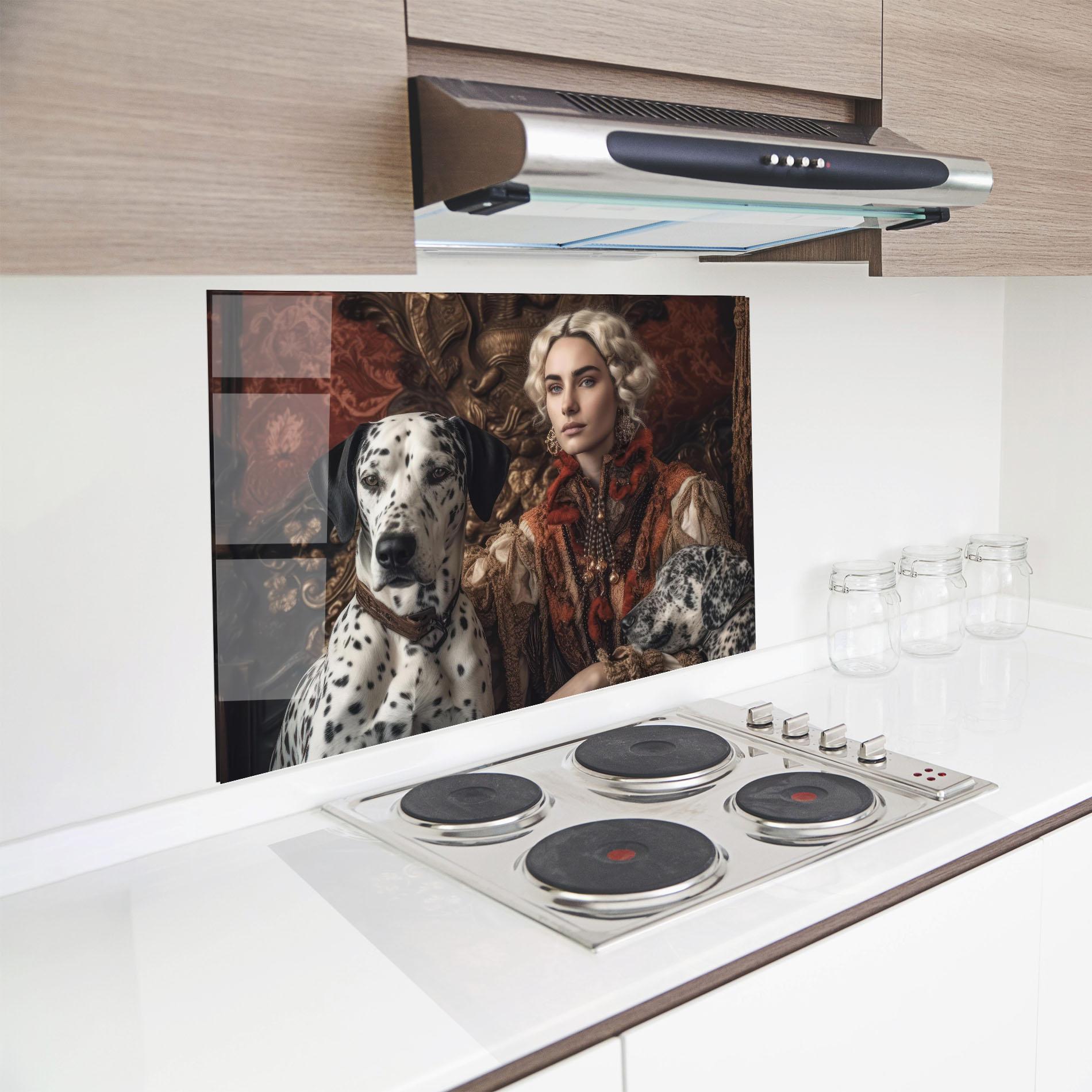 Konyhai üveg hátfal Queen Fashion mockup 8