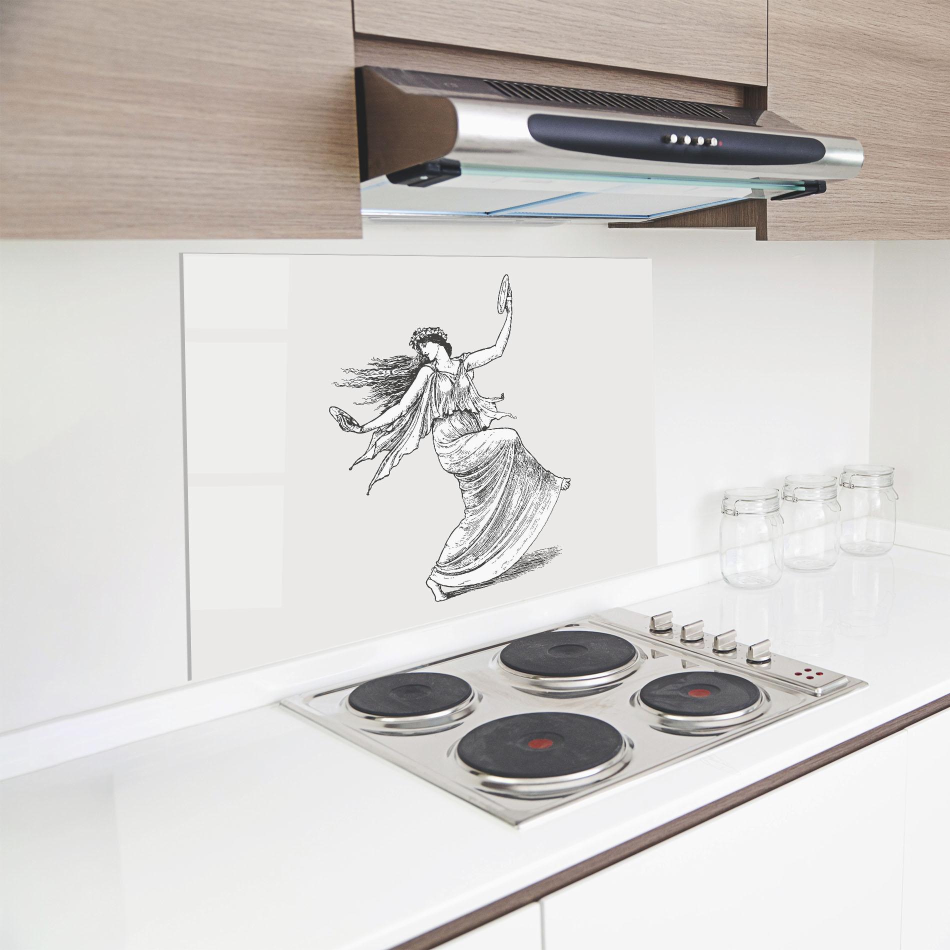 Konyhai üveg hátfal Vintage Dance mockup 8