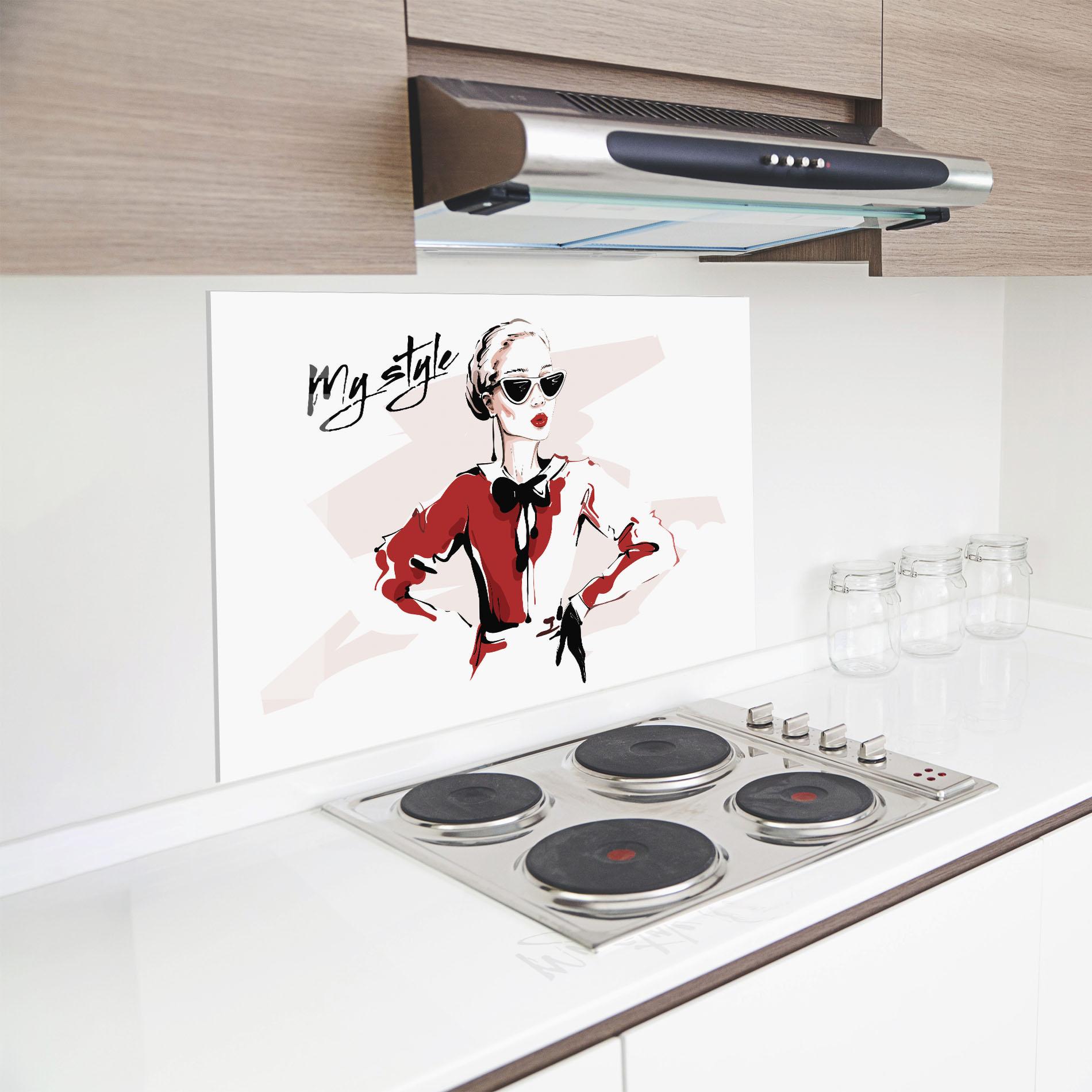 Konyhai üveg hátfal Vintage My Style mockup 8