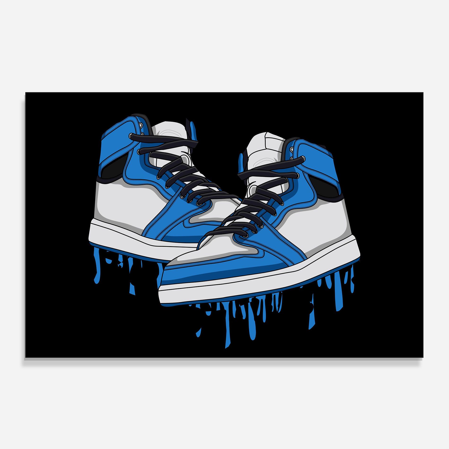 Blue White Shoes mockup 0