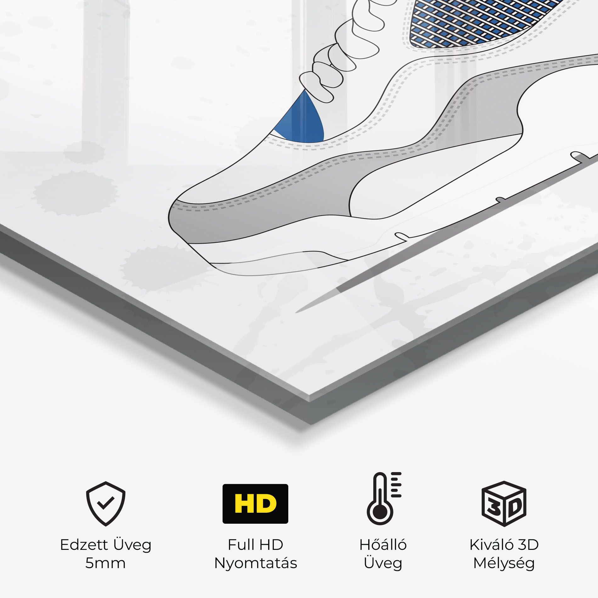 Blue Grey Sneakers mockup 2