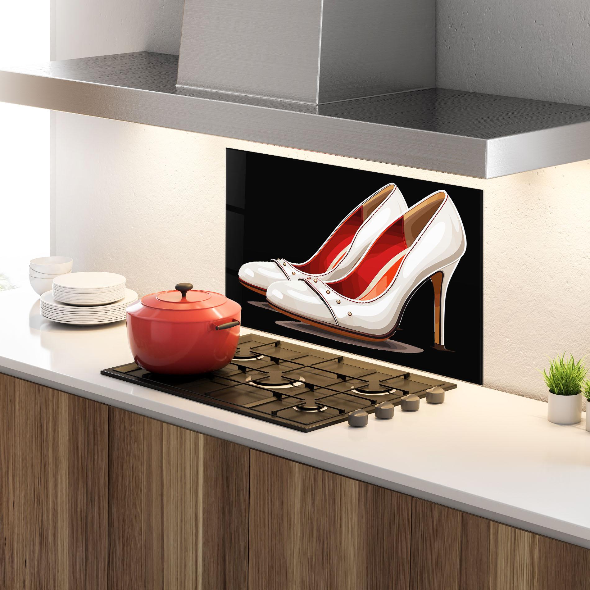 Konyhai üveg hátfal Cream Heals mockup 4