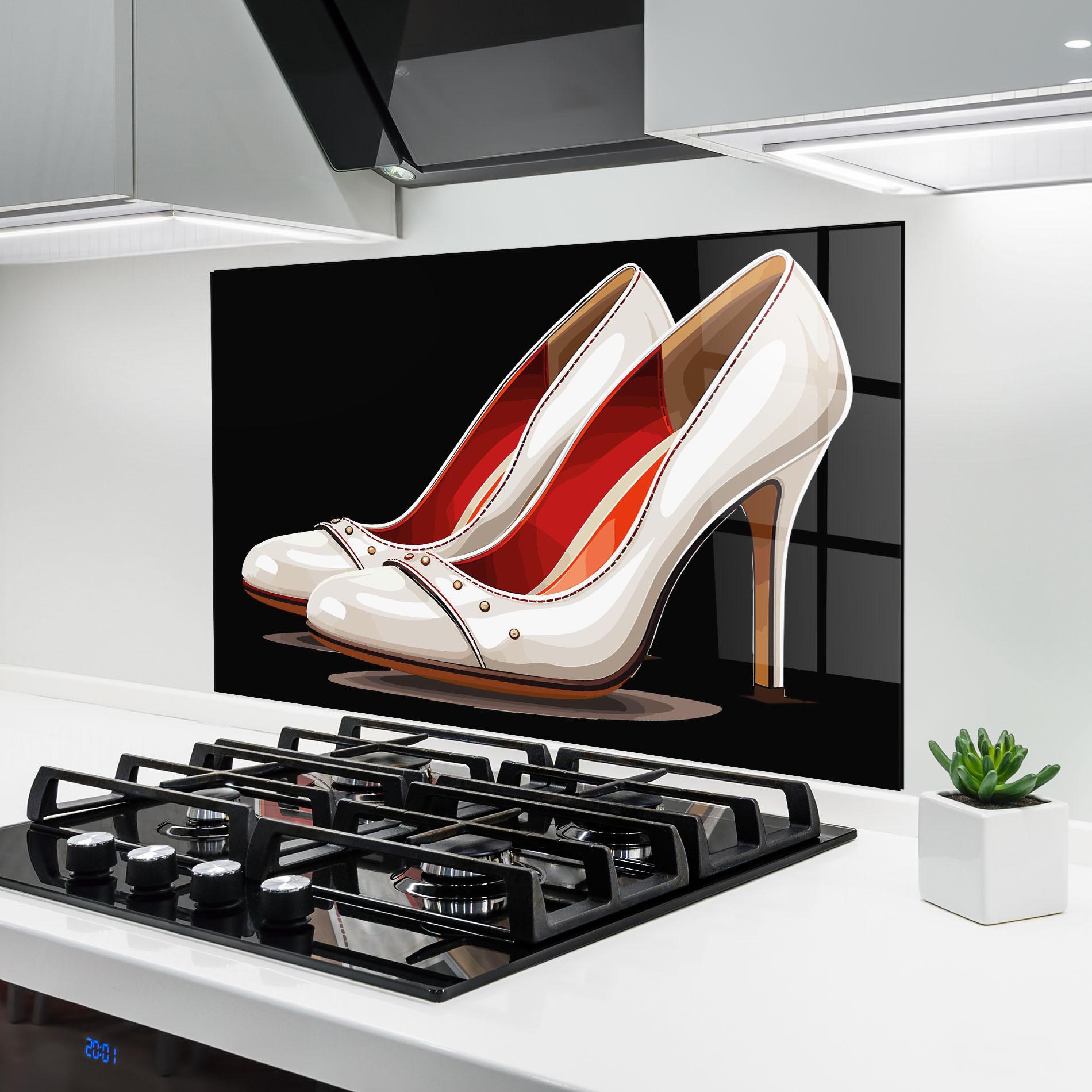 Konyhai üveg hátfal Cream Heals mockup 6