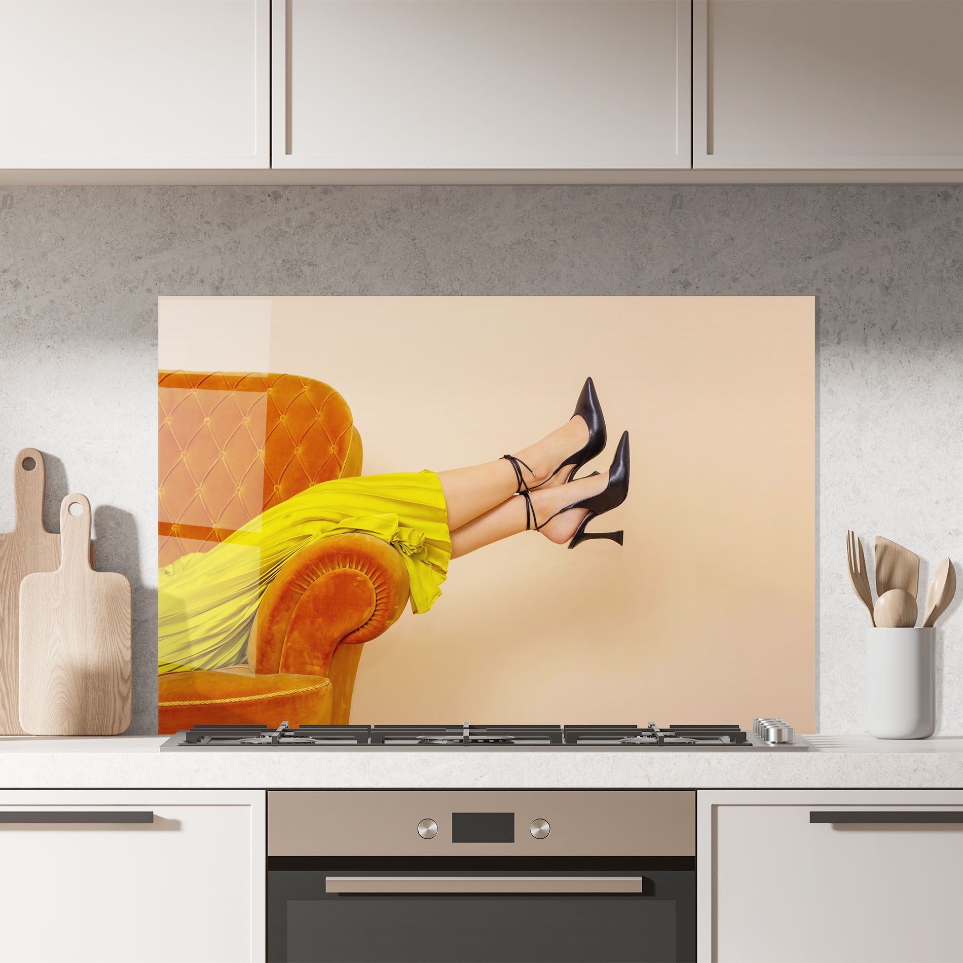 Black Heals On Cream mockup 7