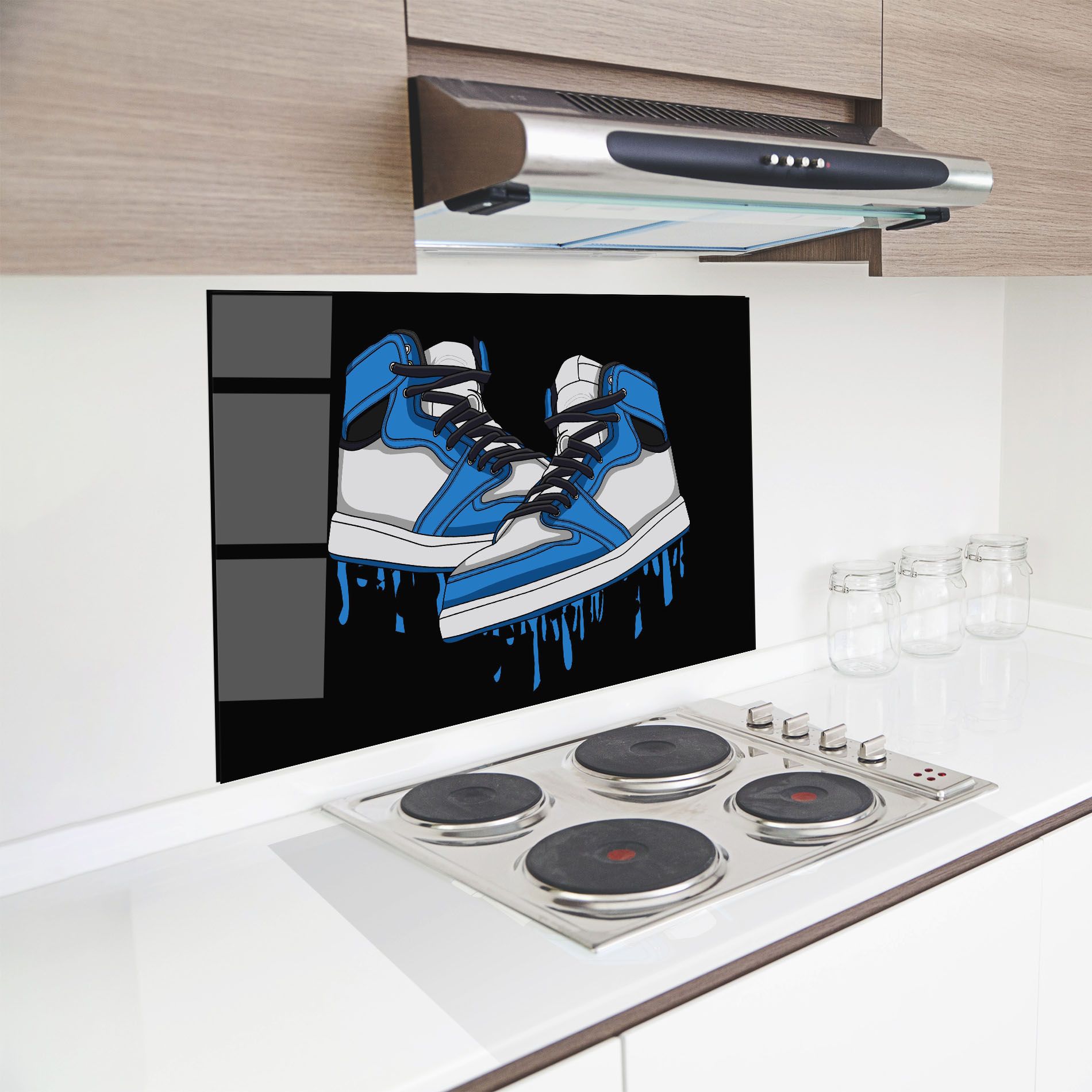 Blue White Shoes mockup 8