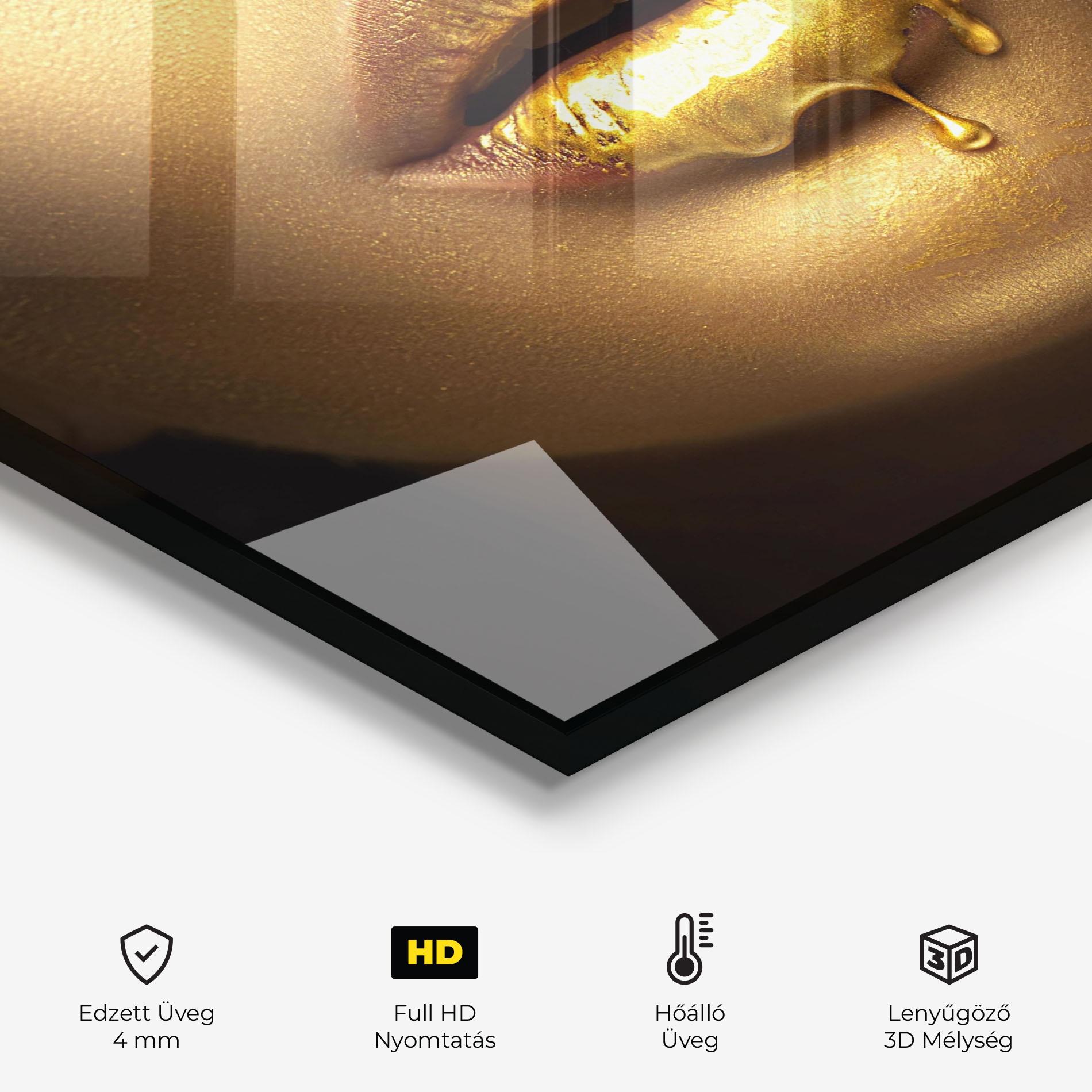 Konyhai üveg hátfal Golden Lips mockup 2