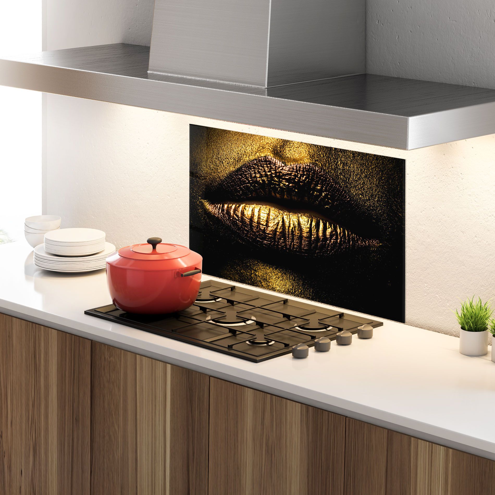 Gold Metal Lips mockup 4