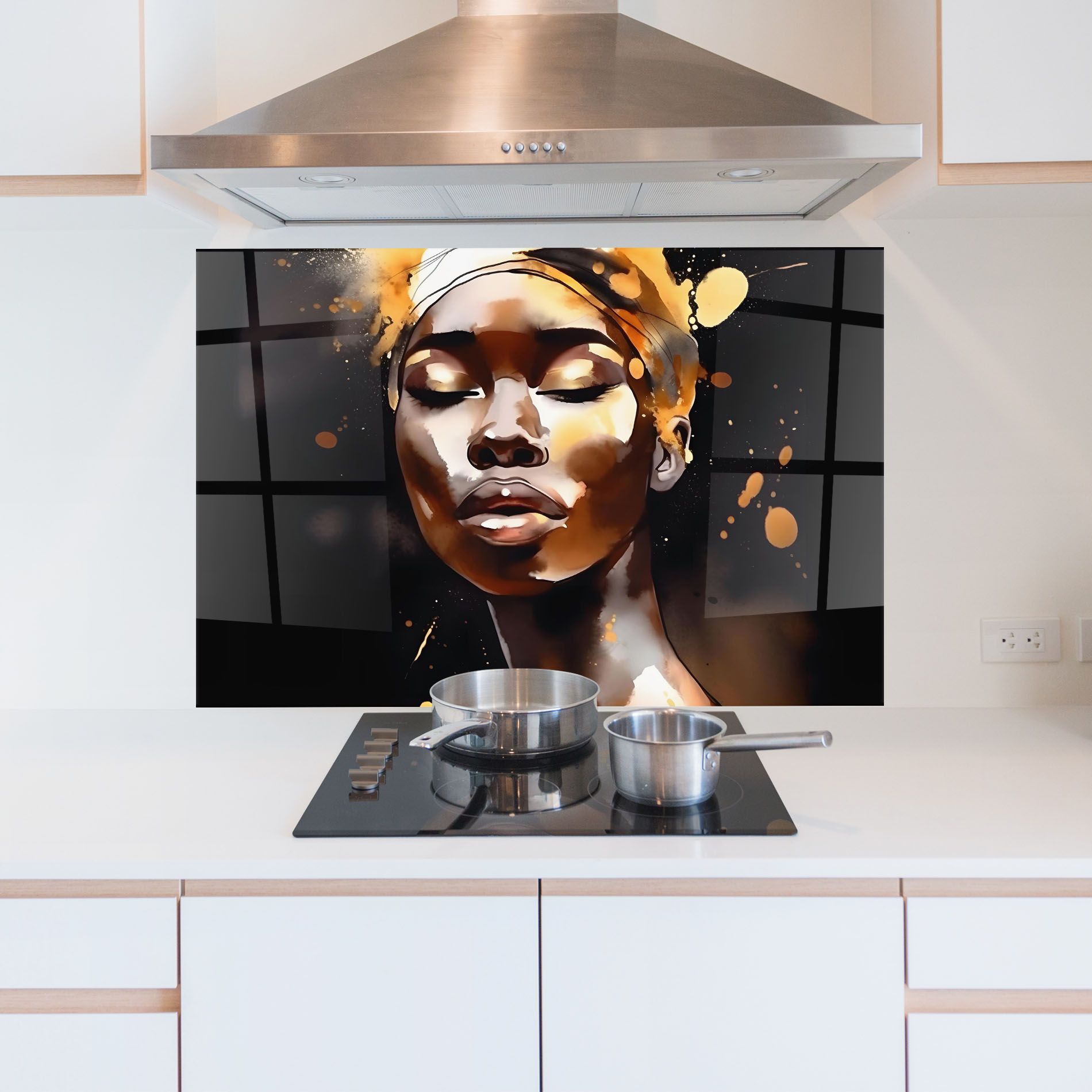 Abstract Gold Woman mockup 5